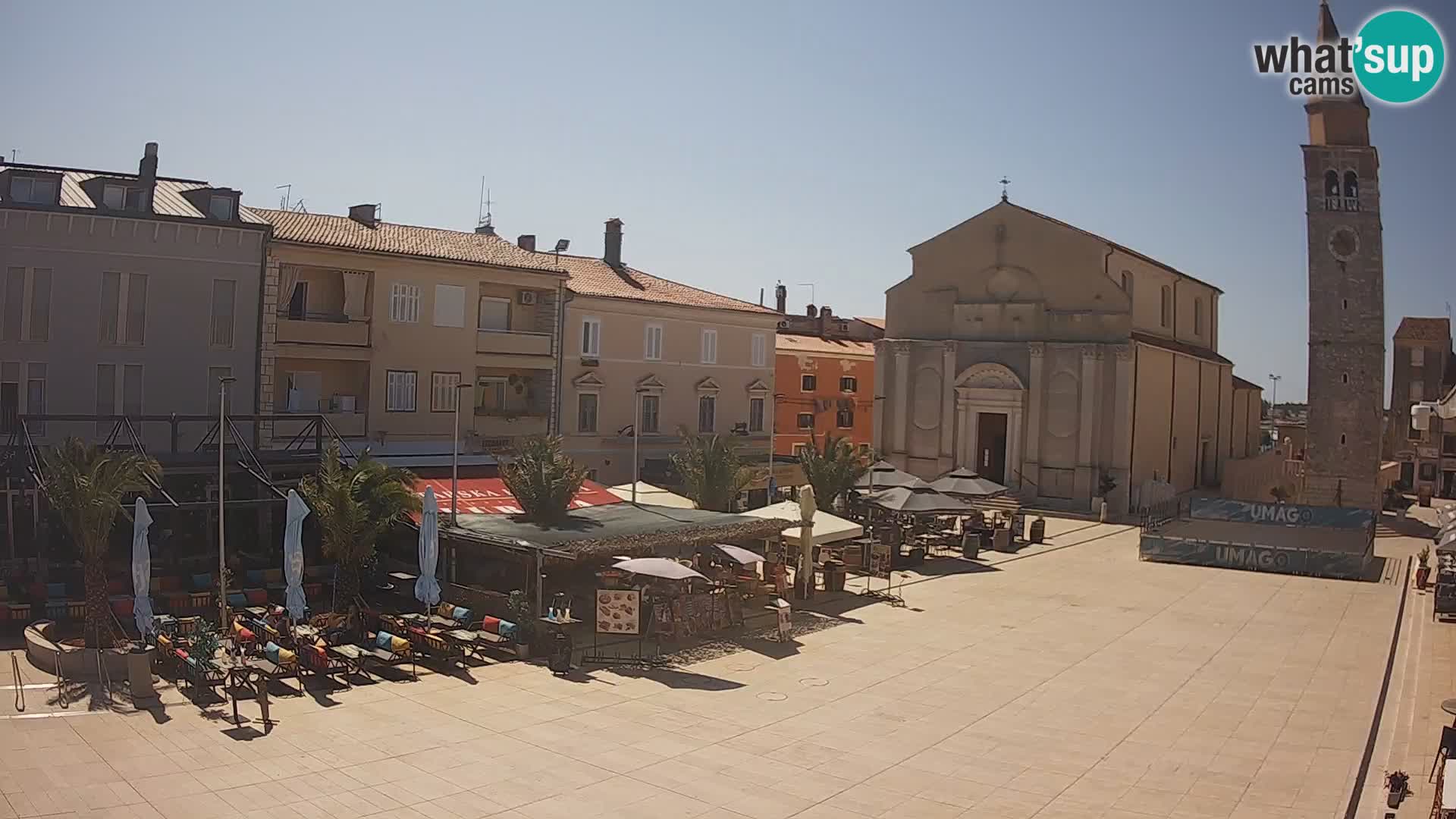 Webcam Hauptplatz in Umag