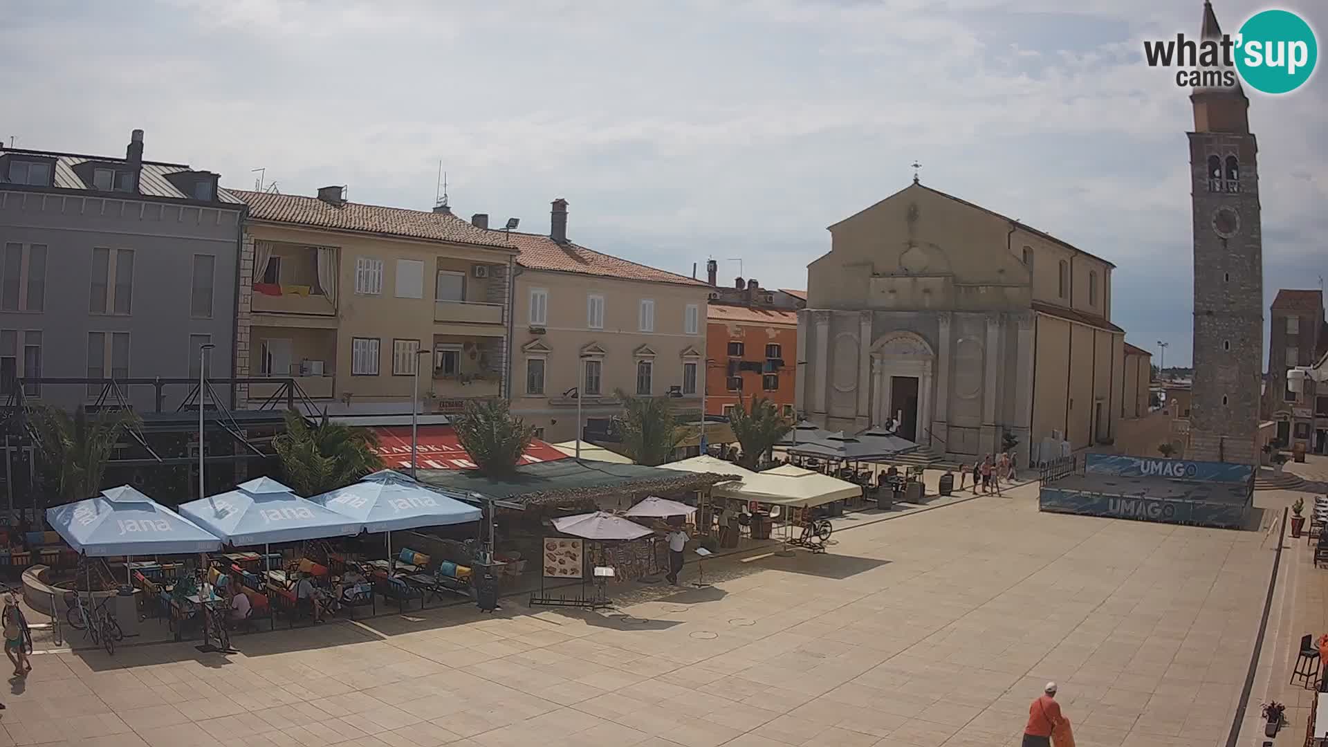 Webcam Hauptplatz in Umag
