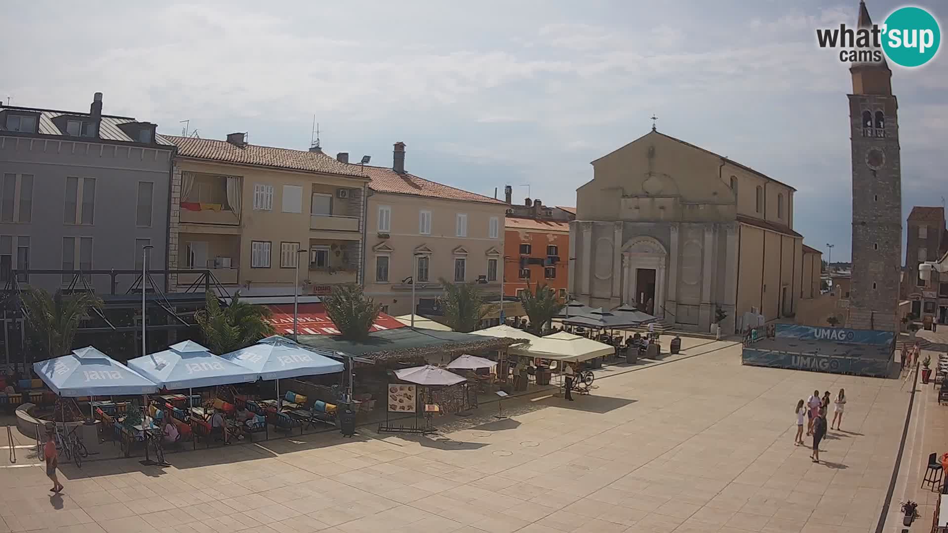 Webcam – Plaza Central en Umag