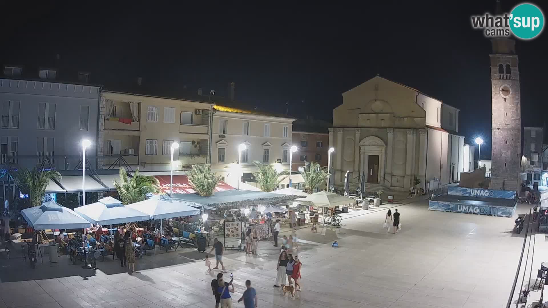 Webcam Hauptplatz in Umag