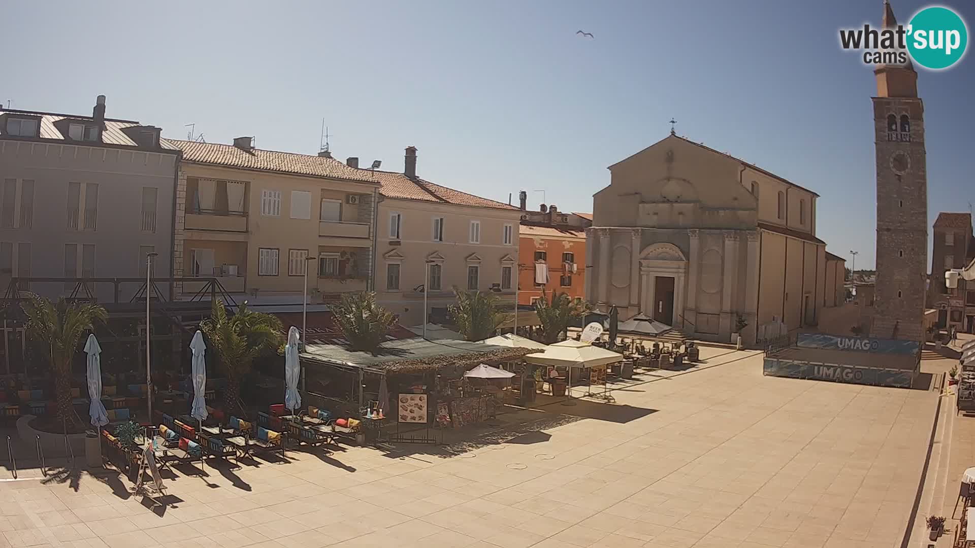 Webcam – Piazza centrale di Umago