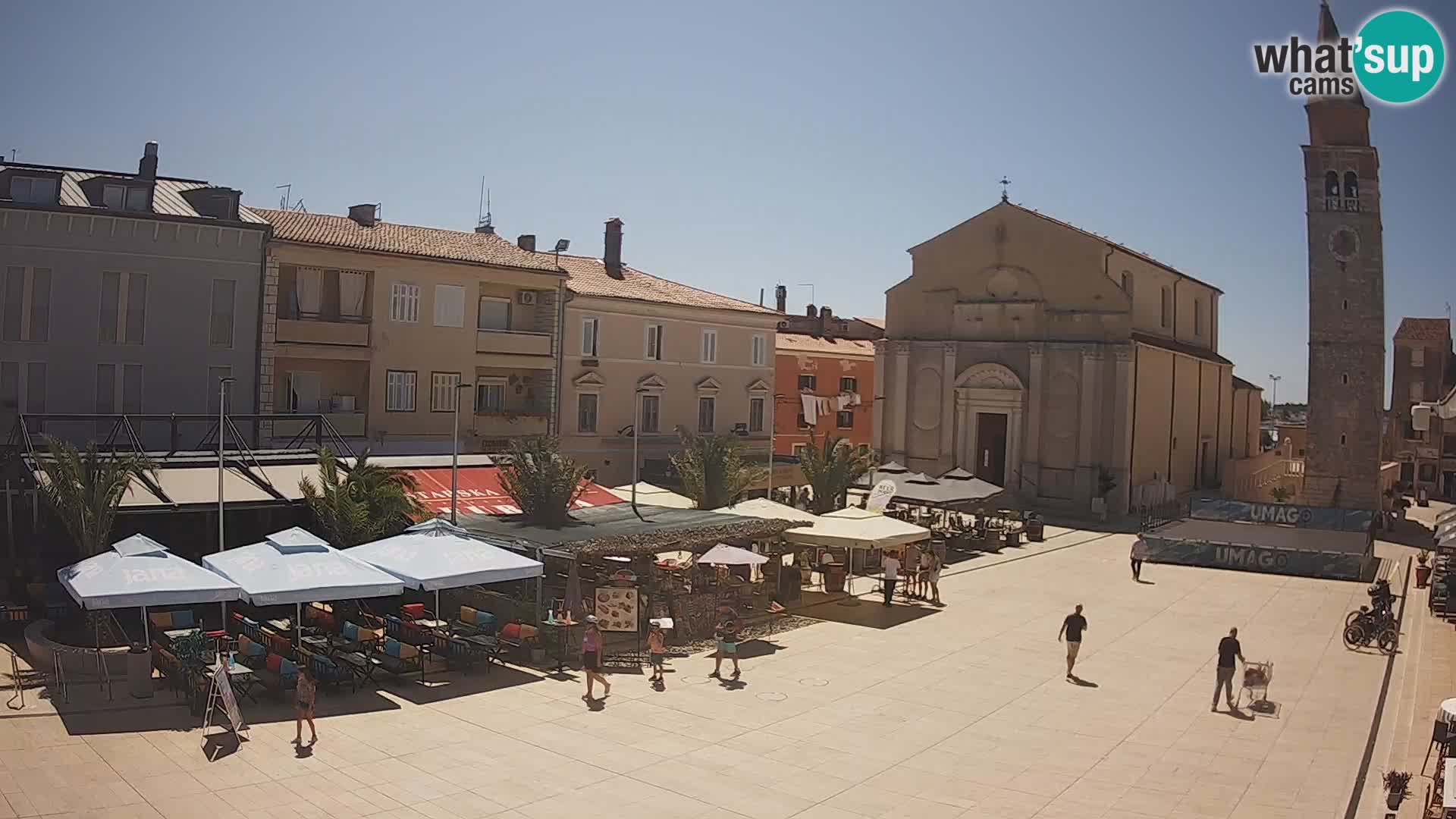 Webcam – Piazza centrale di Umago