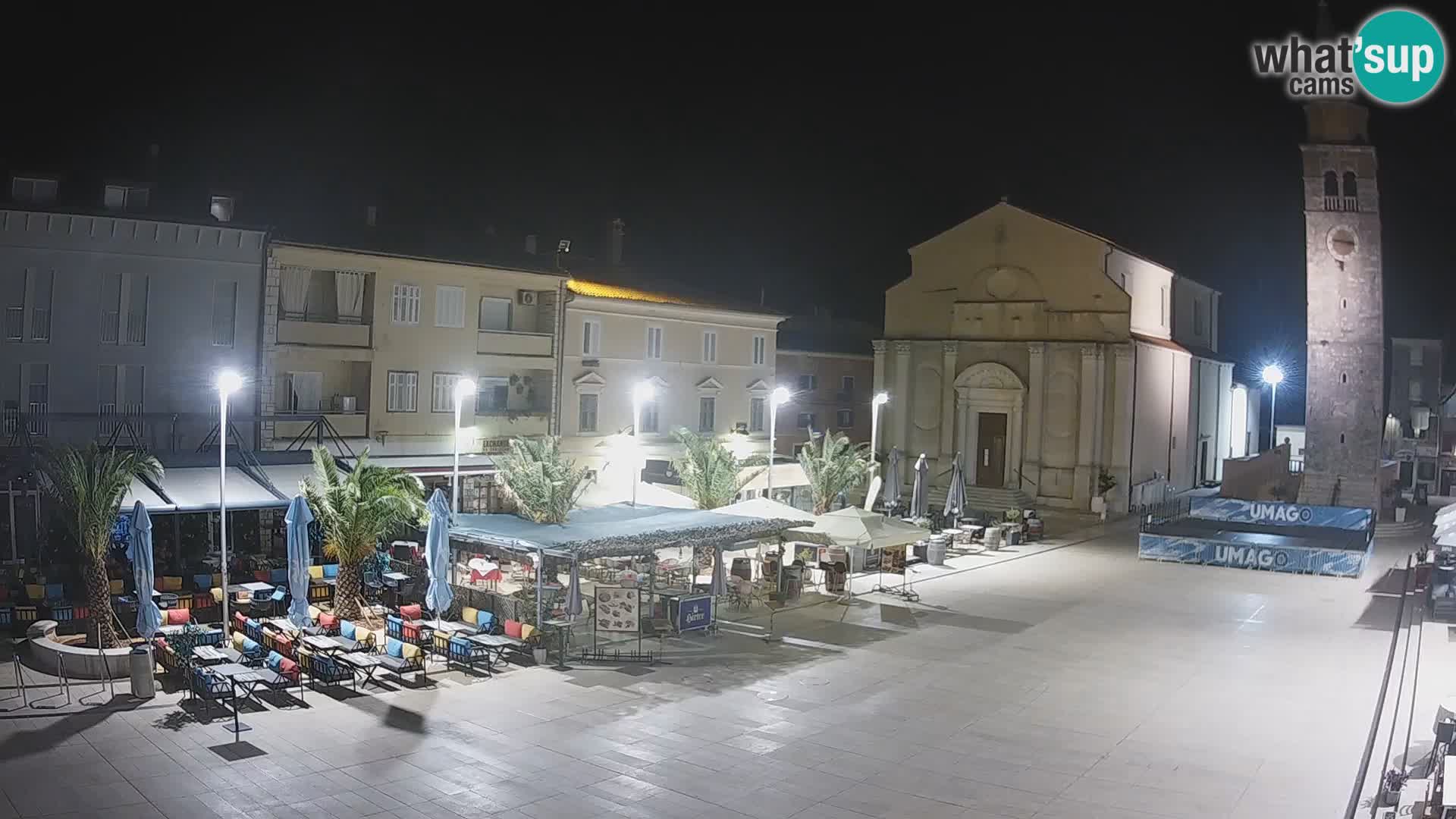 Webcam – Plaza Central en Umag