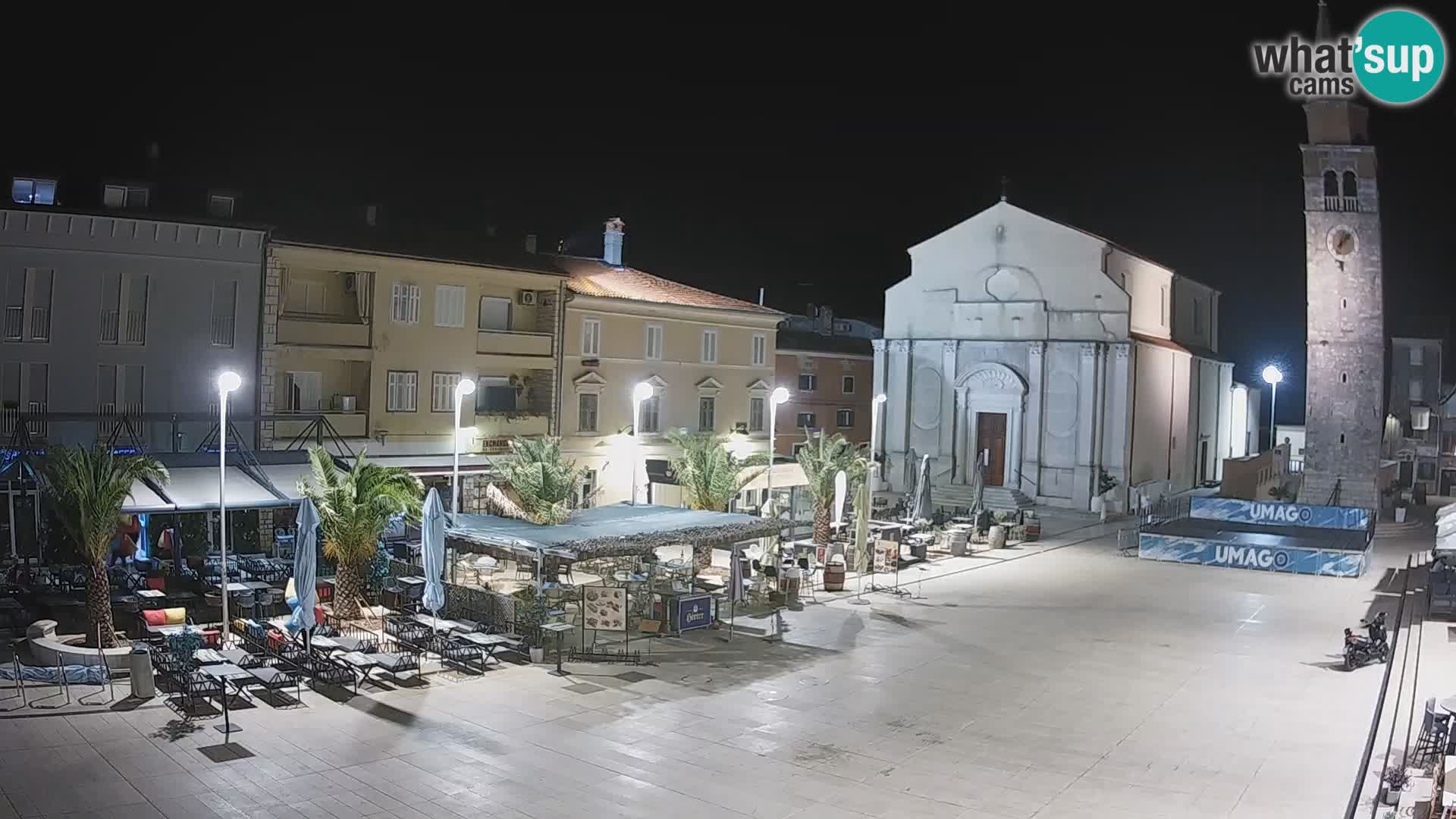 Webcam Hauptplatz in Umag