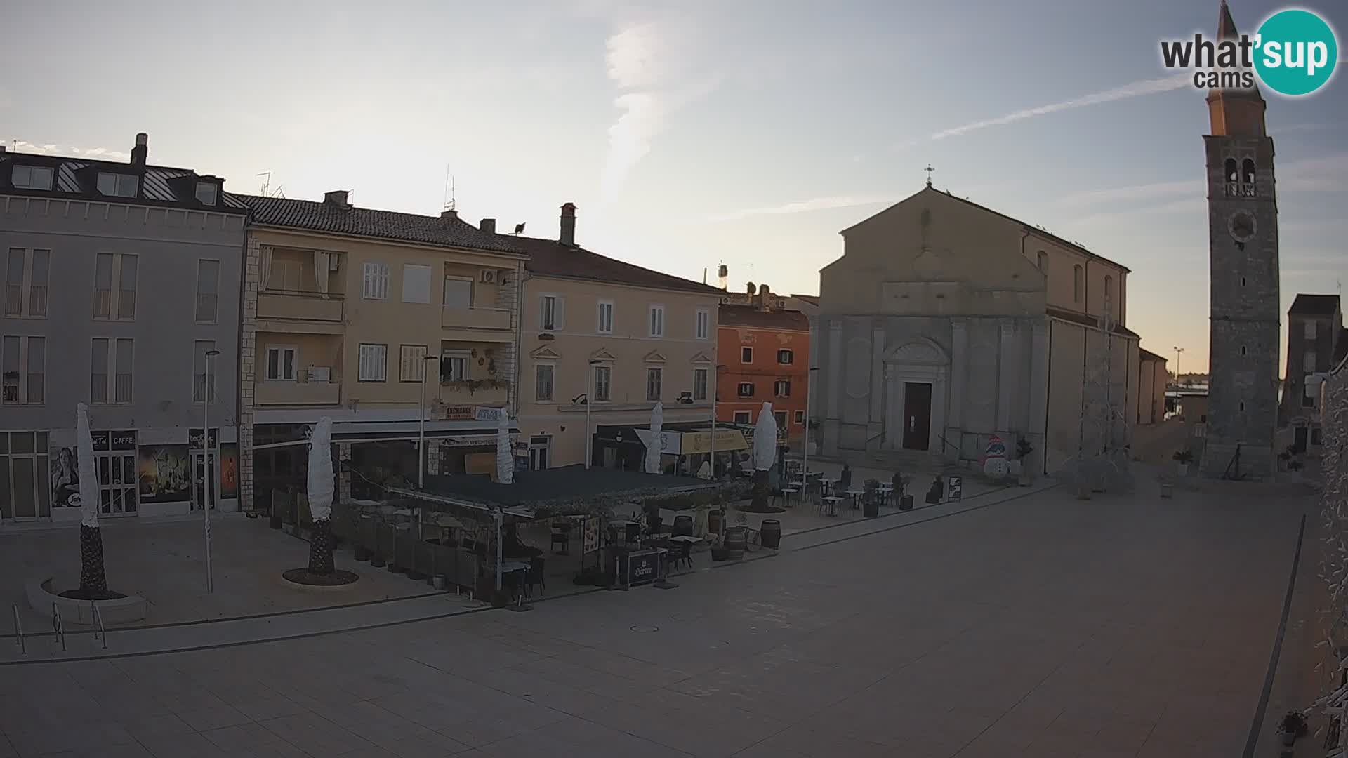 Webcam live – Place centrale dans Umag