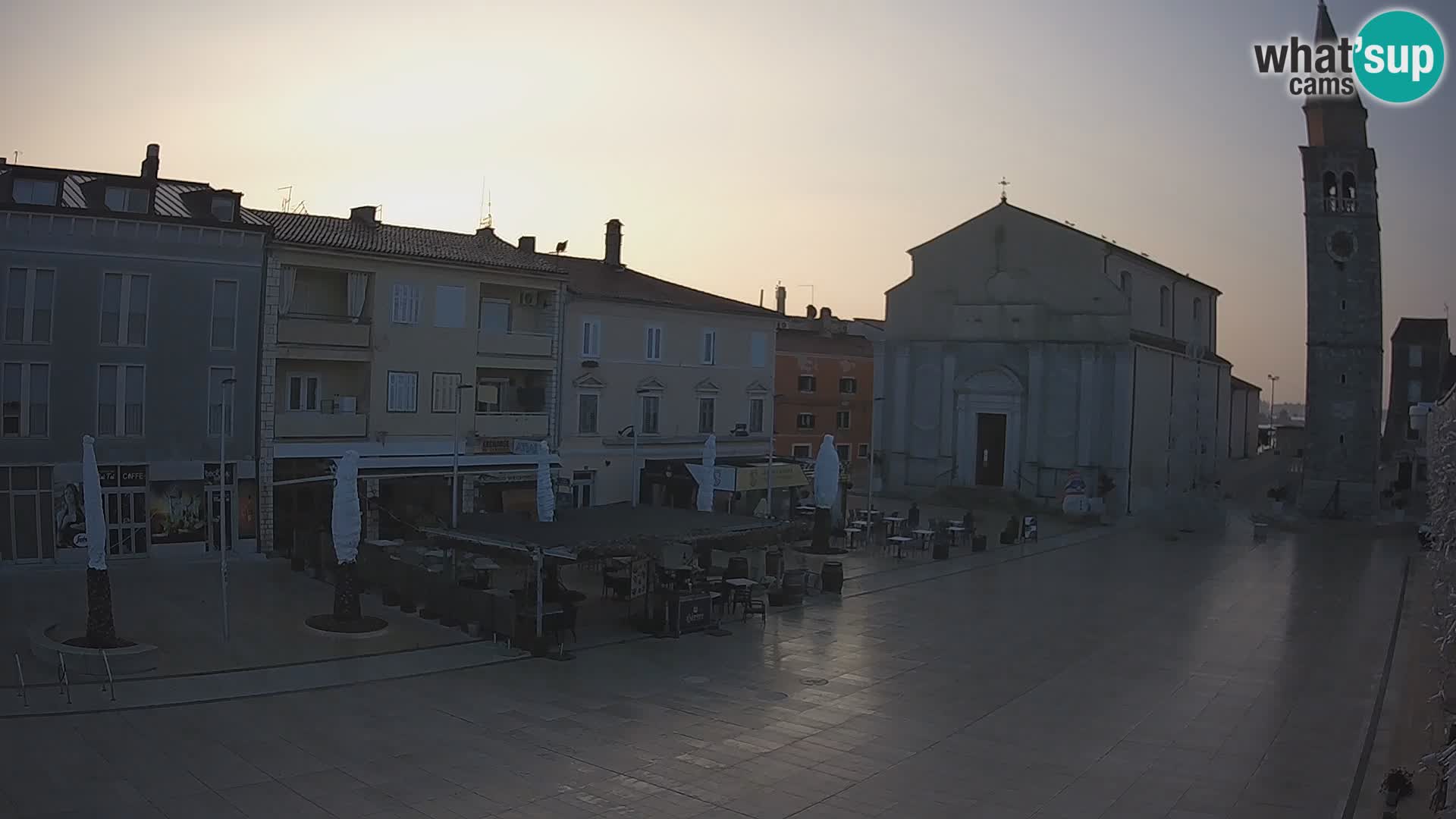 Webcam live – Place centrale dans Umag