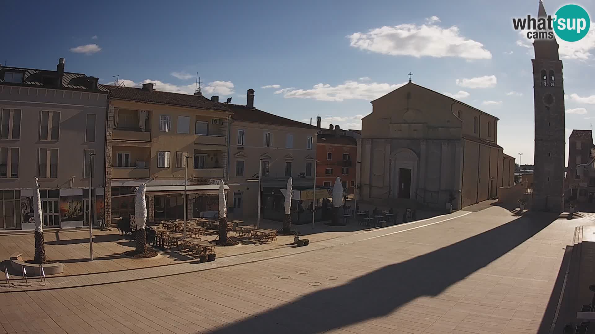 Webcam live – Place centrale dans Umag