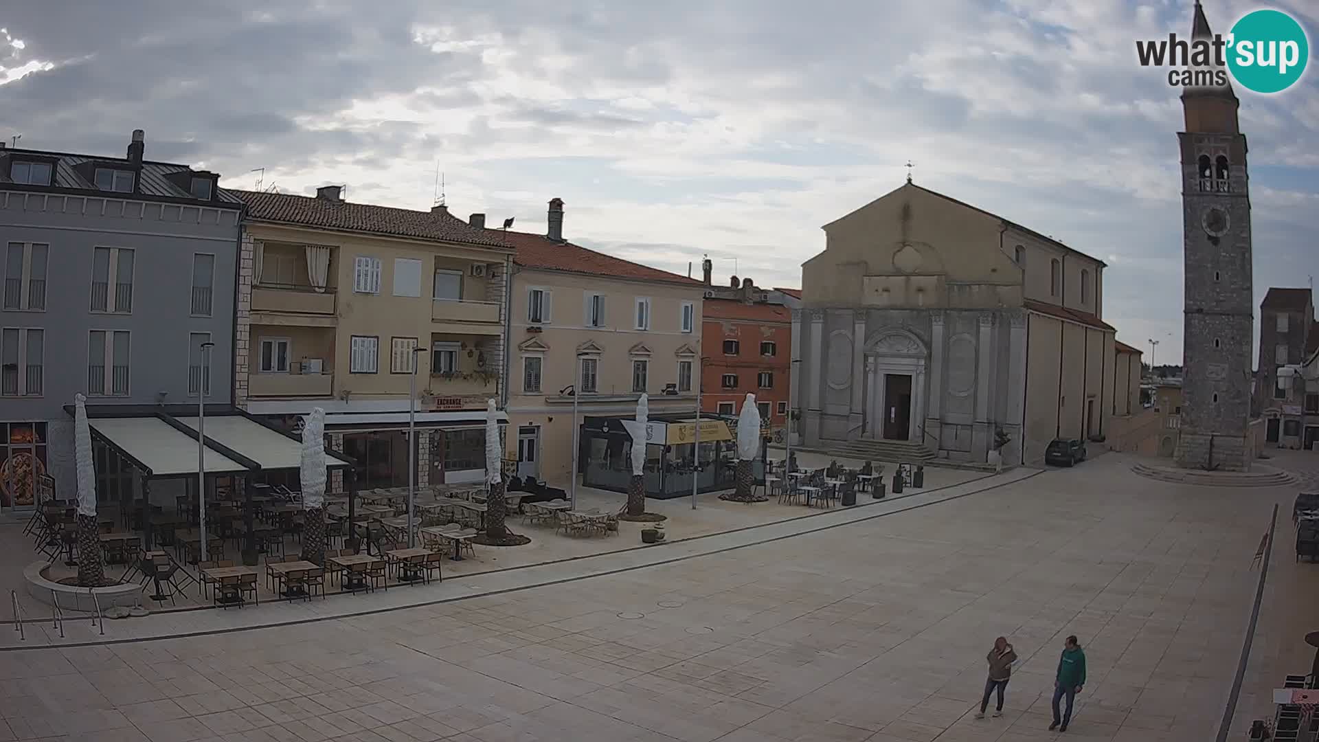 Webcam live – Place centrale dans Umag