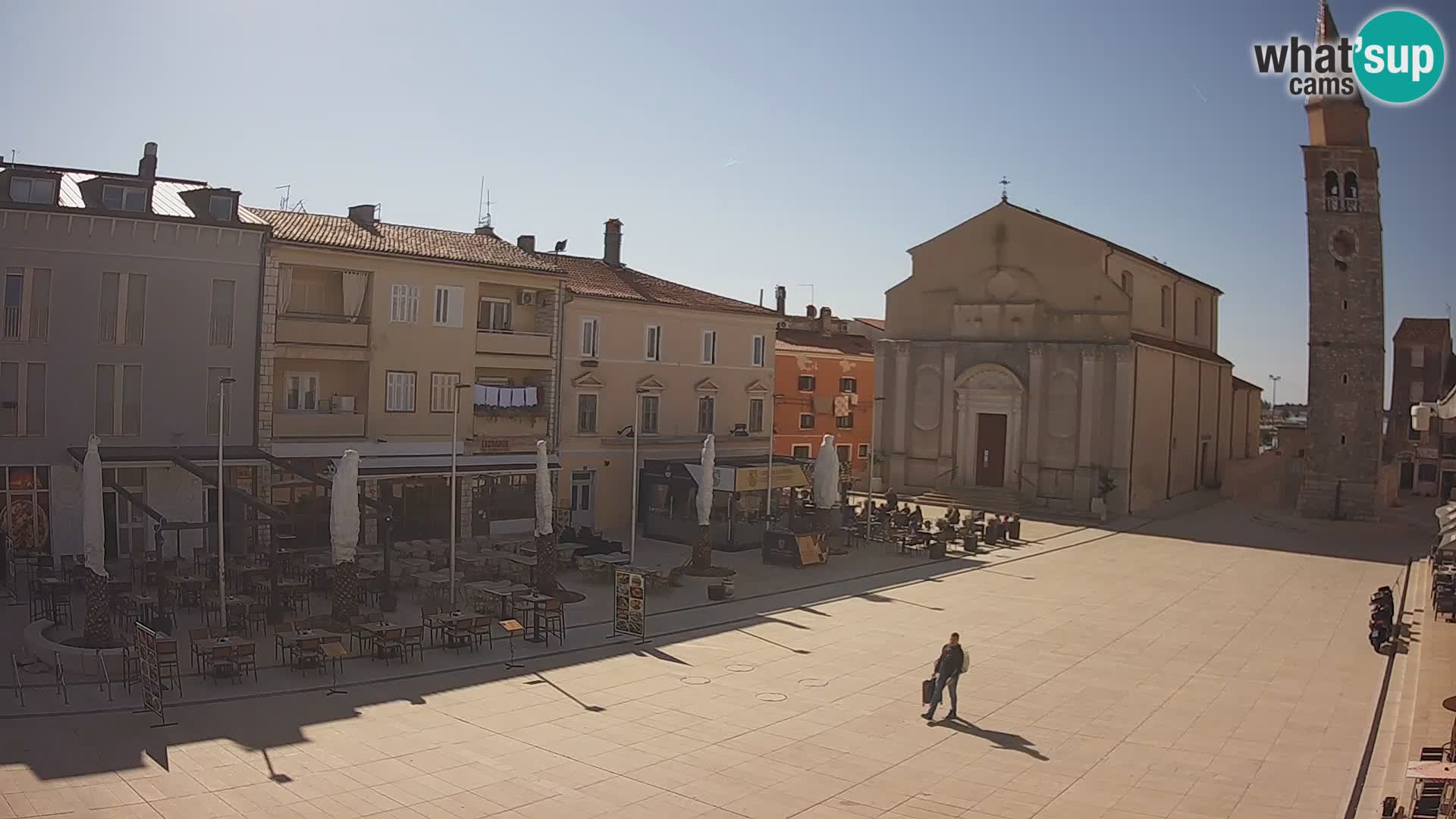 Webcam Hauptplatz in Umag