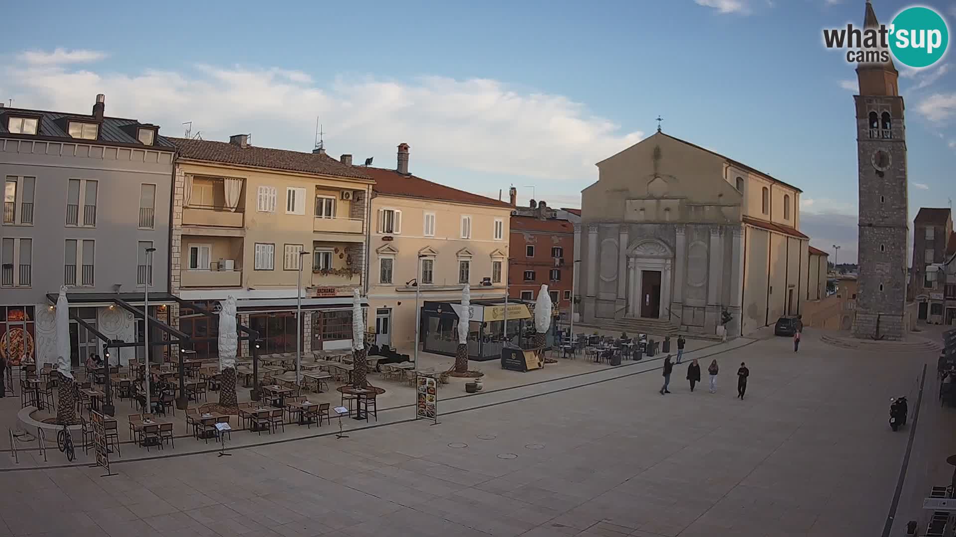 Webcam live – Place centrale dans Umag