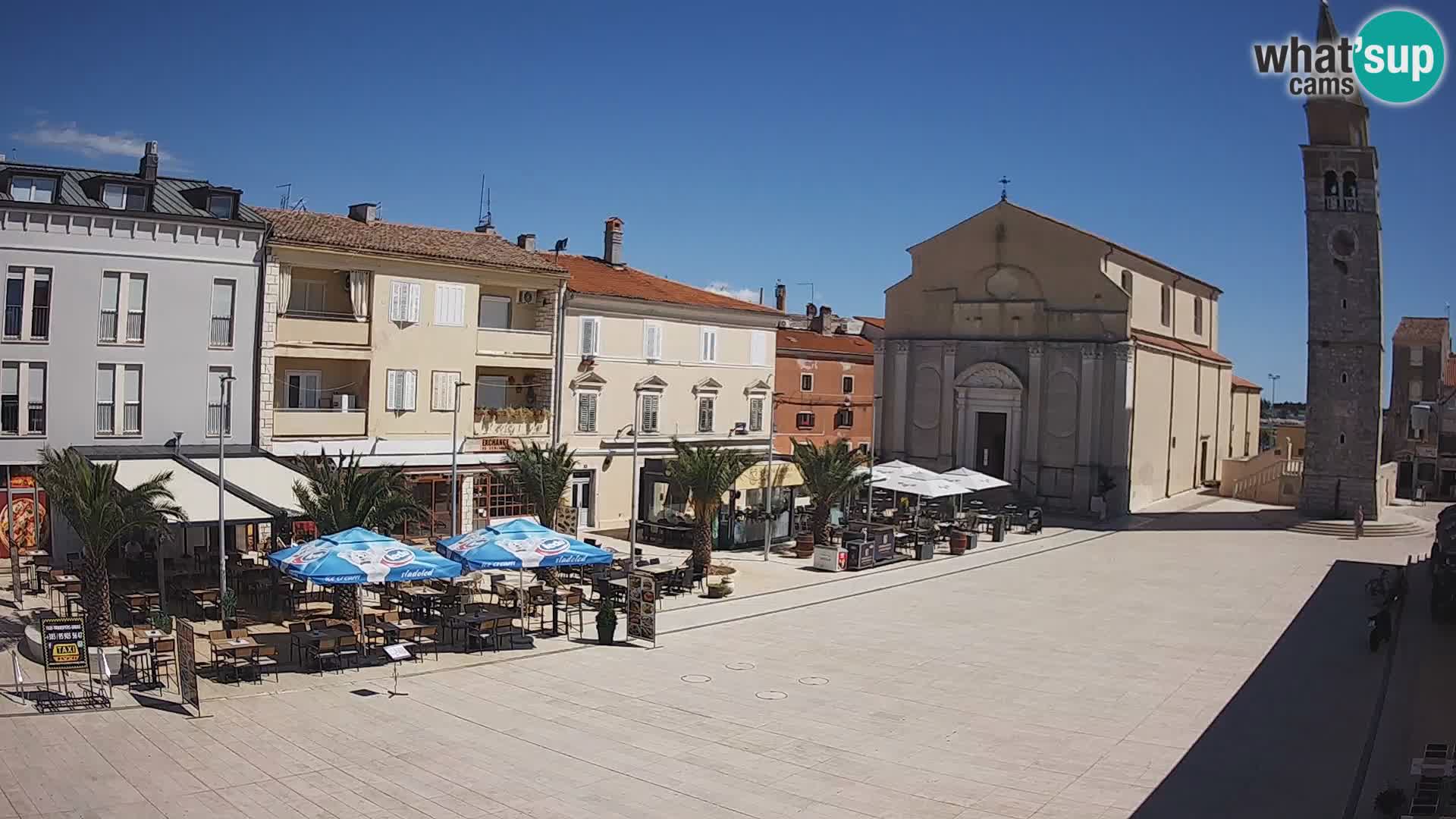 Webcam – Plaza Central en Umag