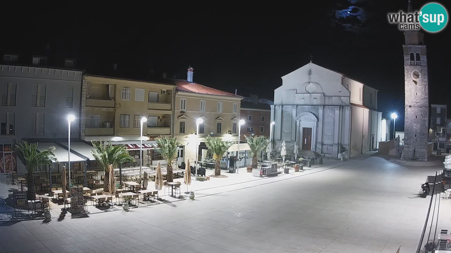 Webcam live – Place centrale dans Umag
