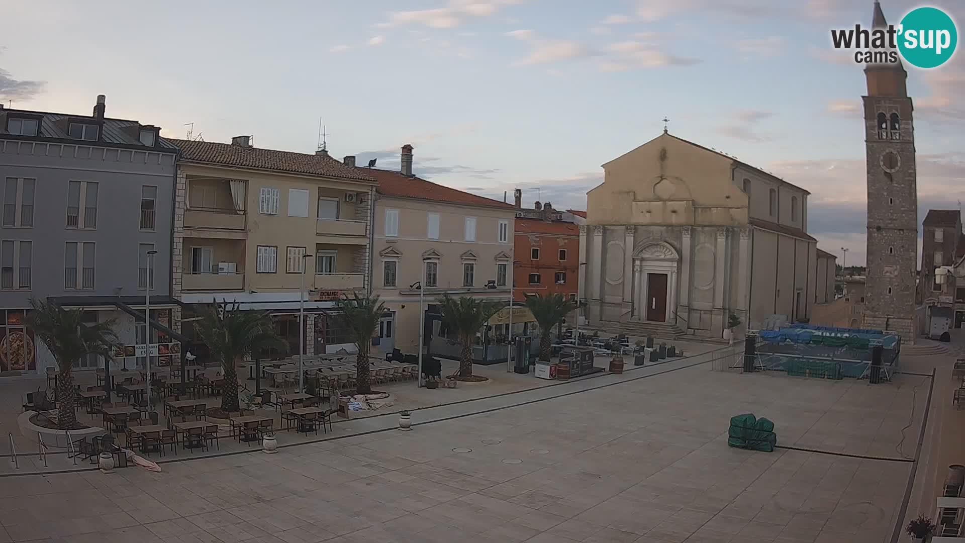 Webcam live – Place centrale dans Umag