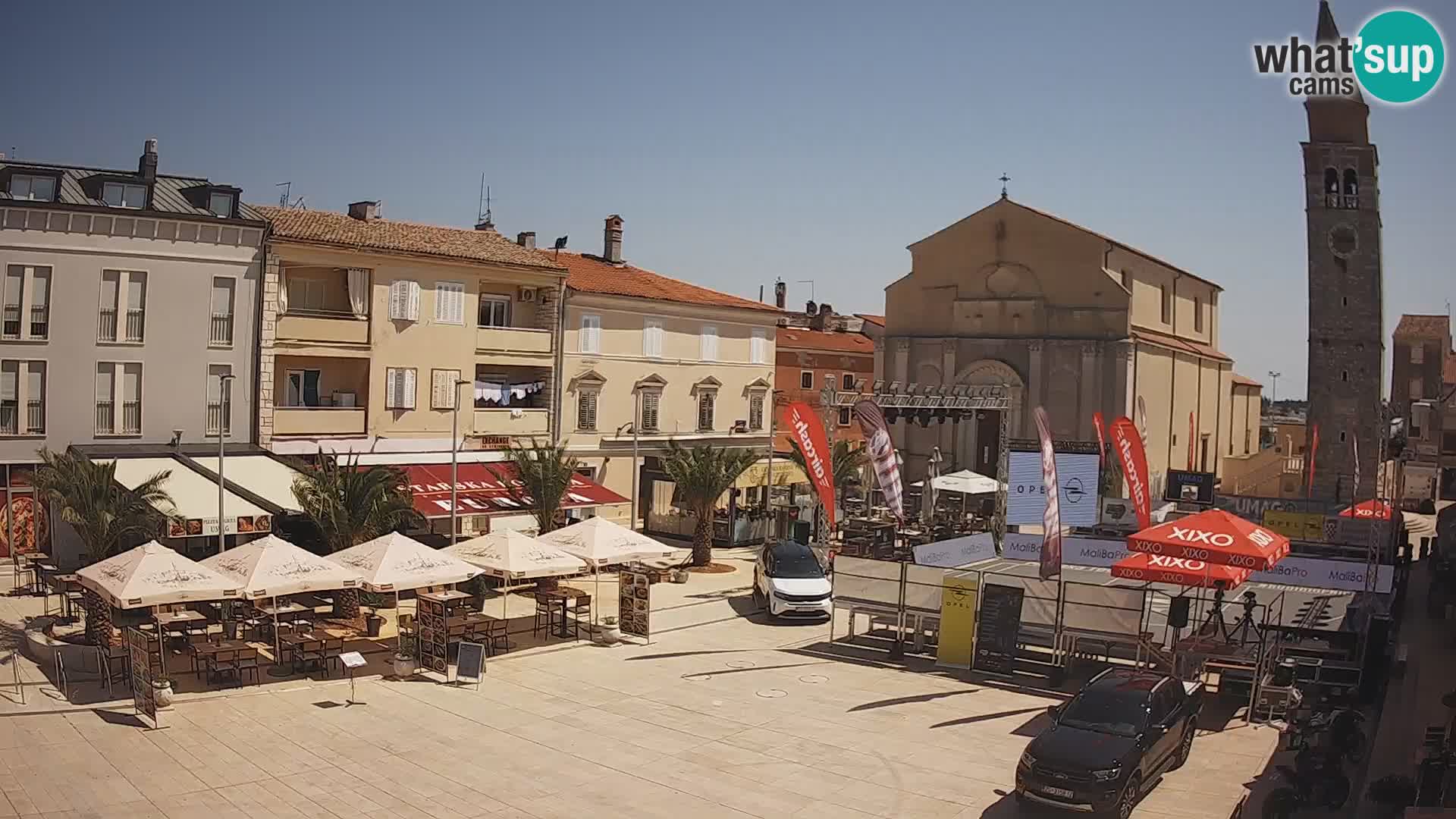 Webcam Hauptplatz in Umag