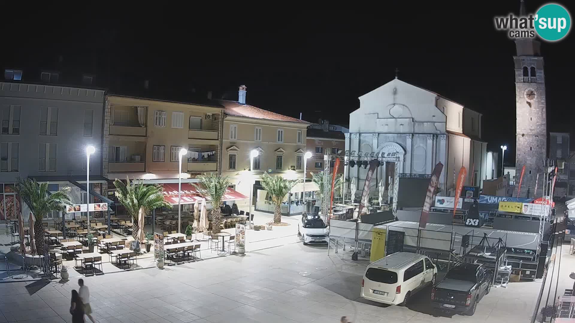 Webcam – Piazza centrale di Umago