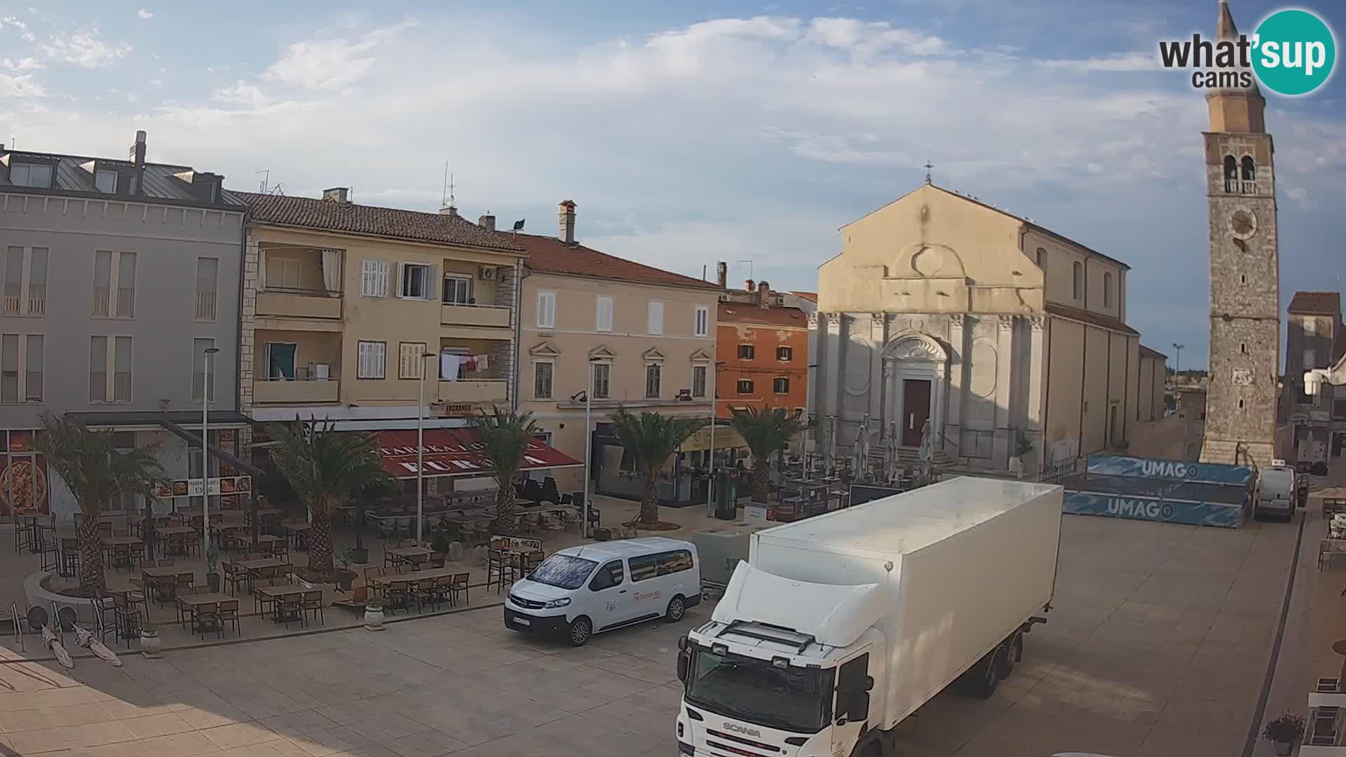 Webcam – Piazza centrale di Umago