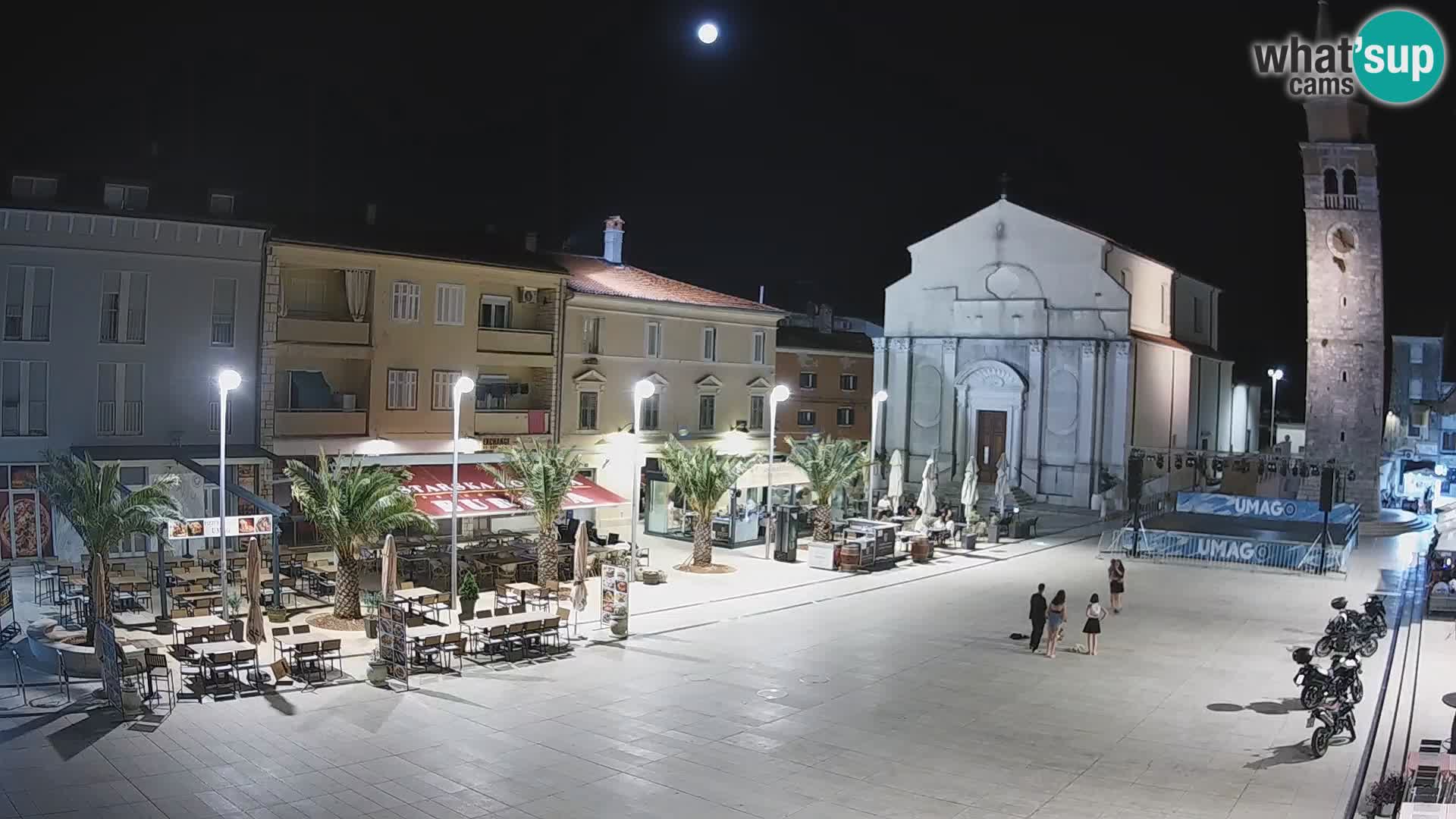 Webcam live – Place centrale dans Umag