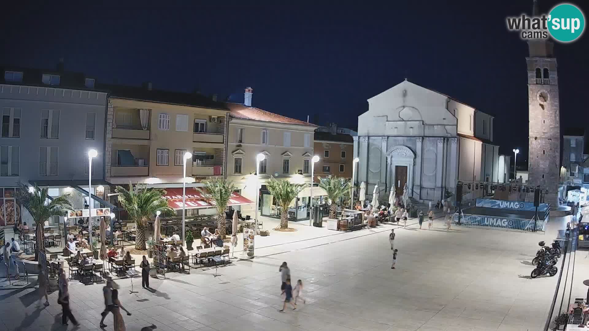 Webcam Hauptplatz in Umag