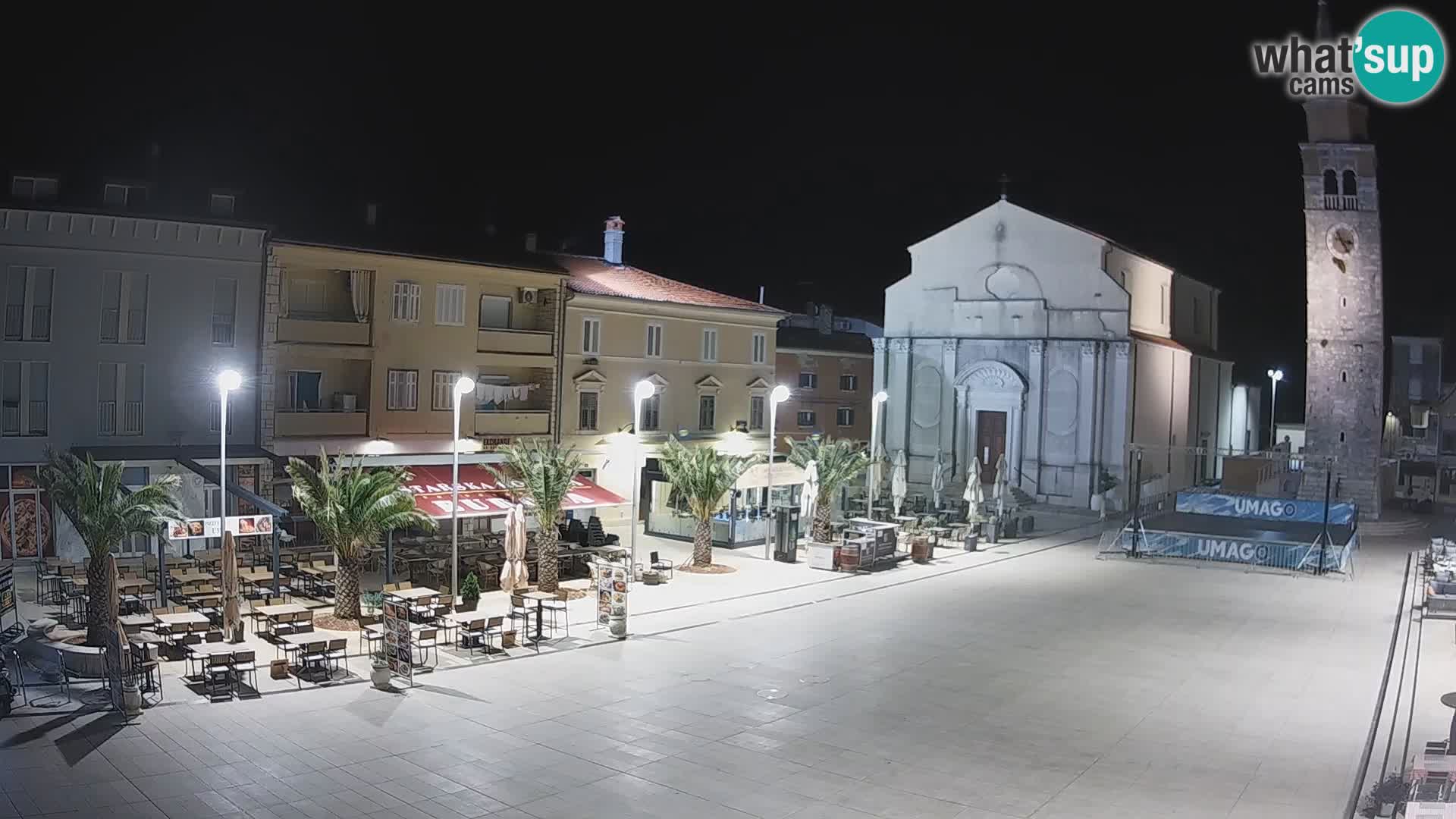 Webcam – Plaza Central en Umag