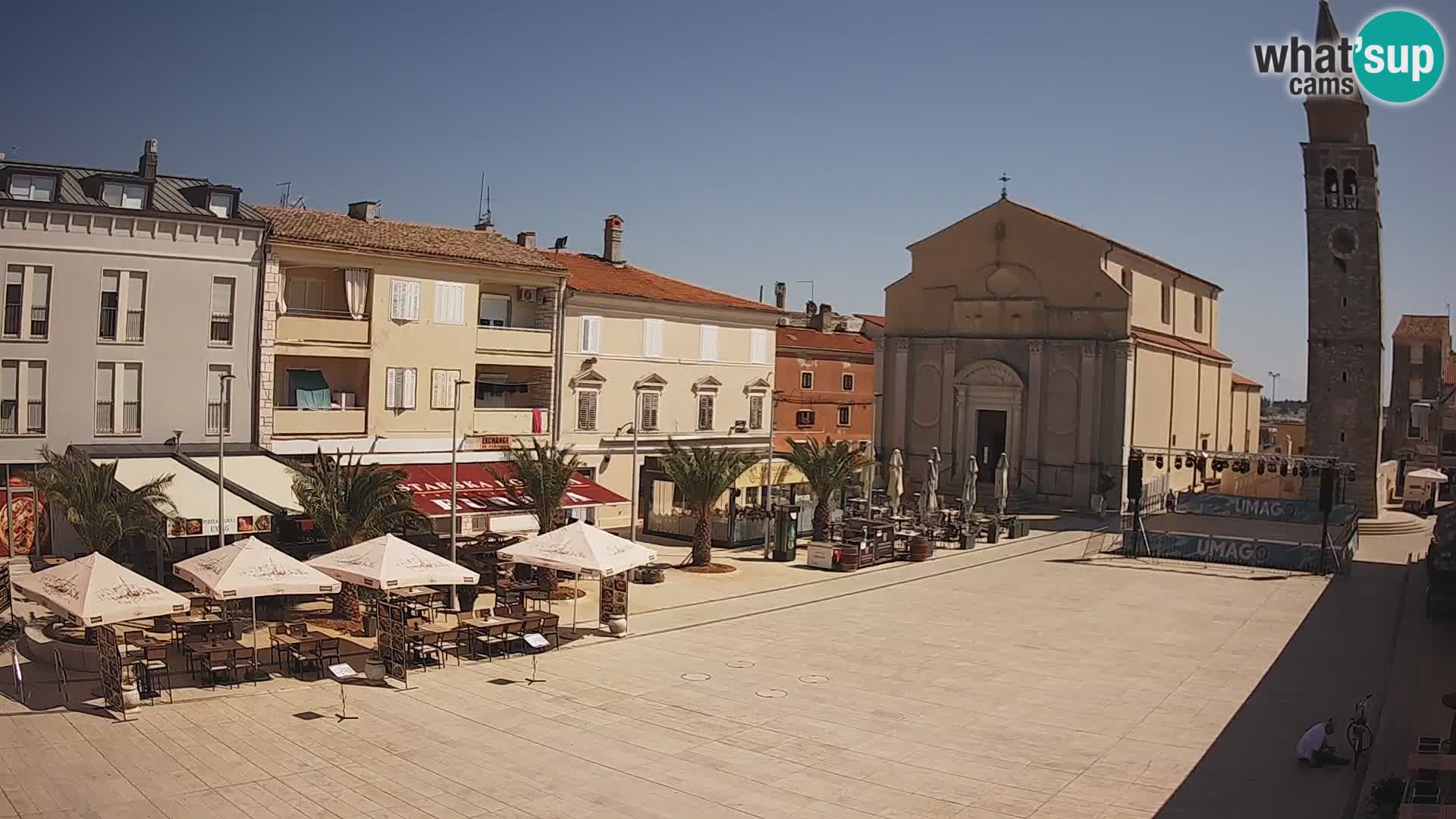 Webcam – Piazza centrale di Umago