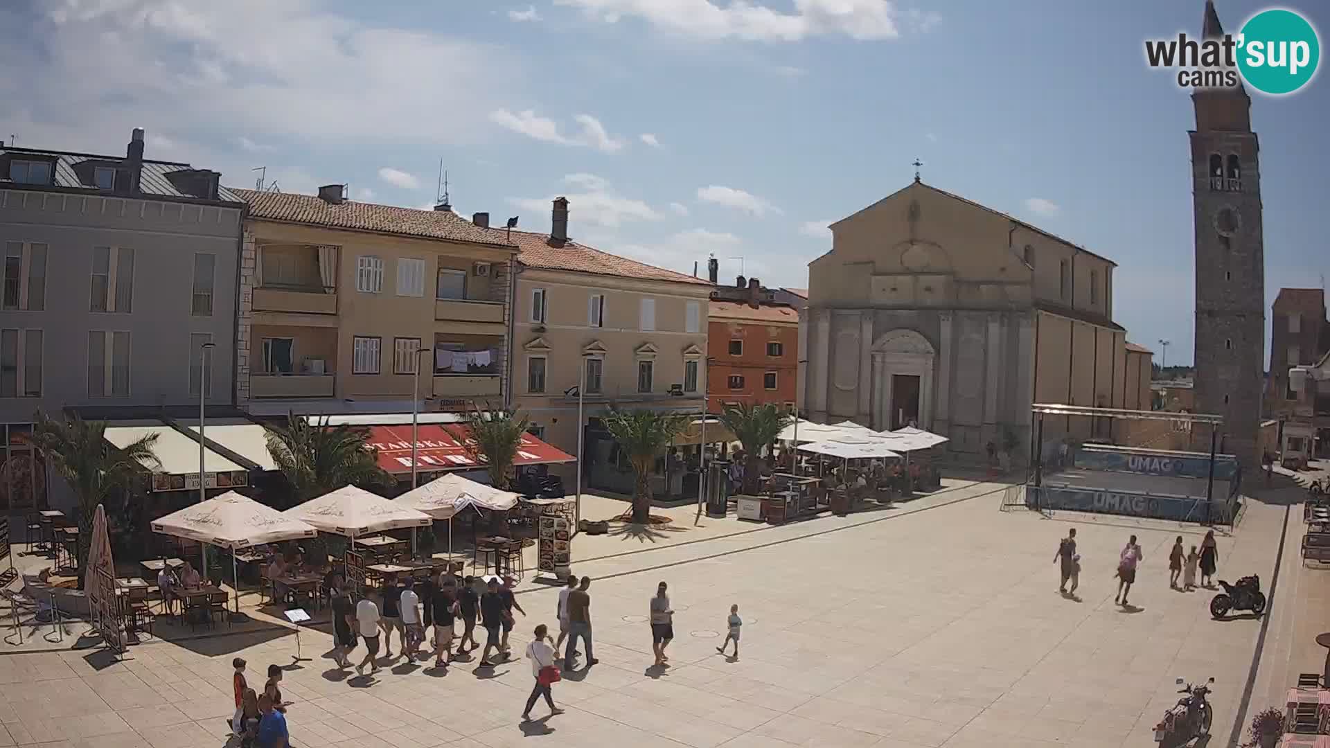 Webcam Hauptplatz in Umag