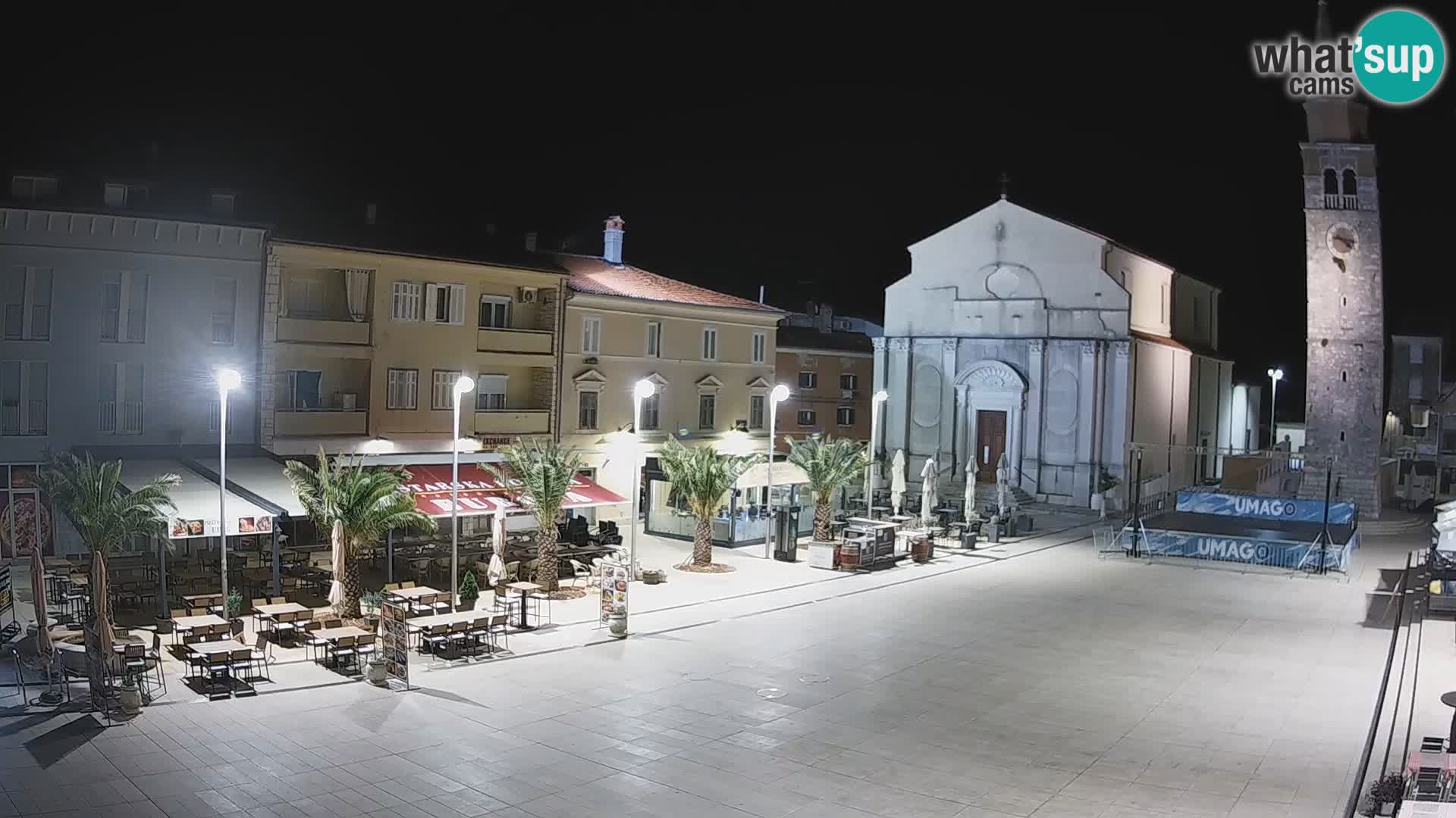 Webcam – Piazza centrale di Umago