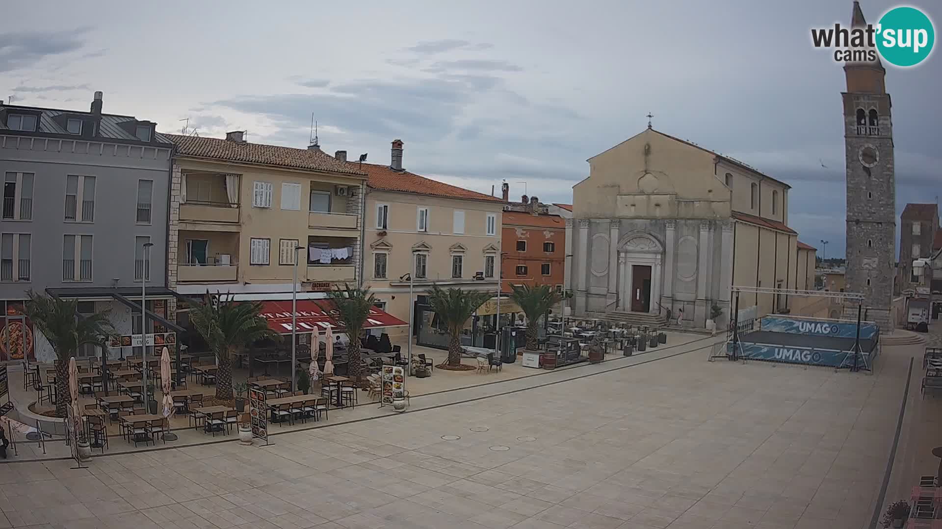 Webcam Hauptplatz in Umag