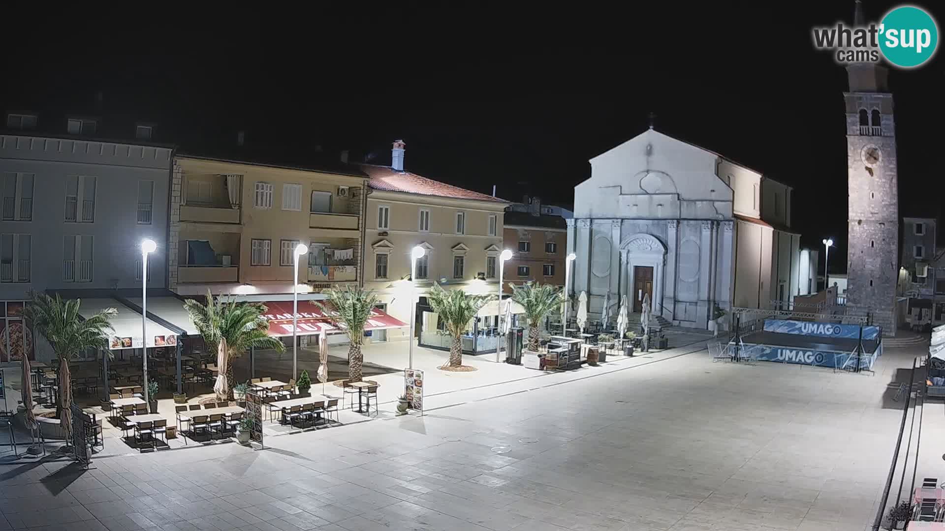 Webcam live – Place centrale dans Umag