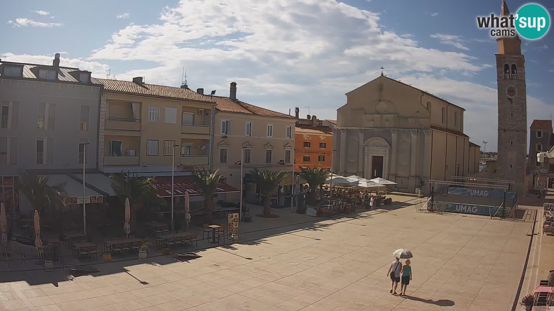 Webcam – Piazza centrale di Umago