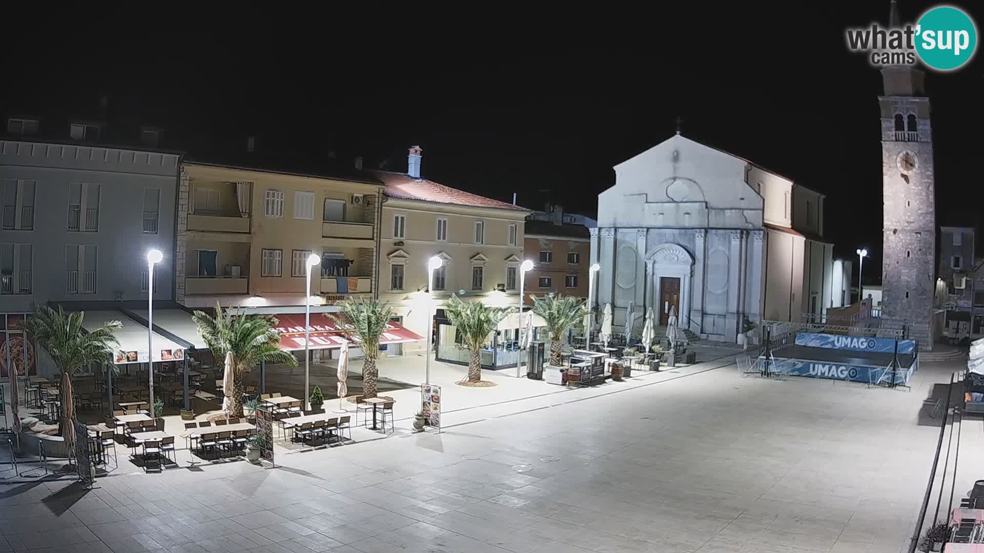 Webcam – Plaza Central en Umag