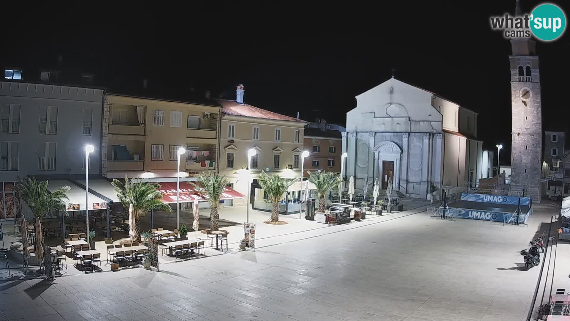 Webcam Hauptplatz in Umag