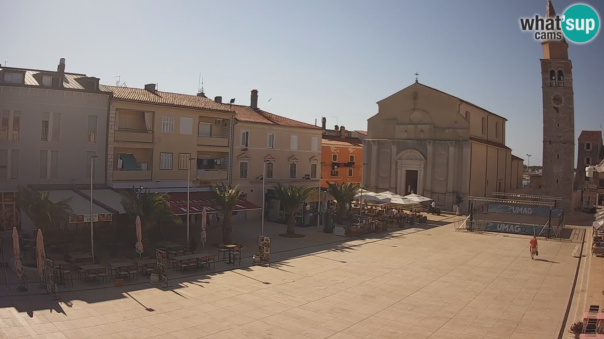 Webcam – Plaza Central en Umag