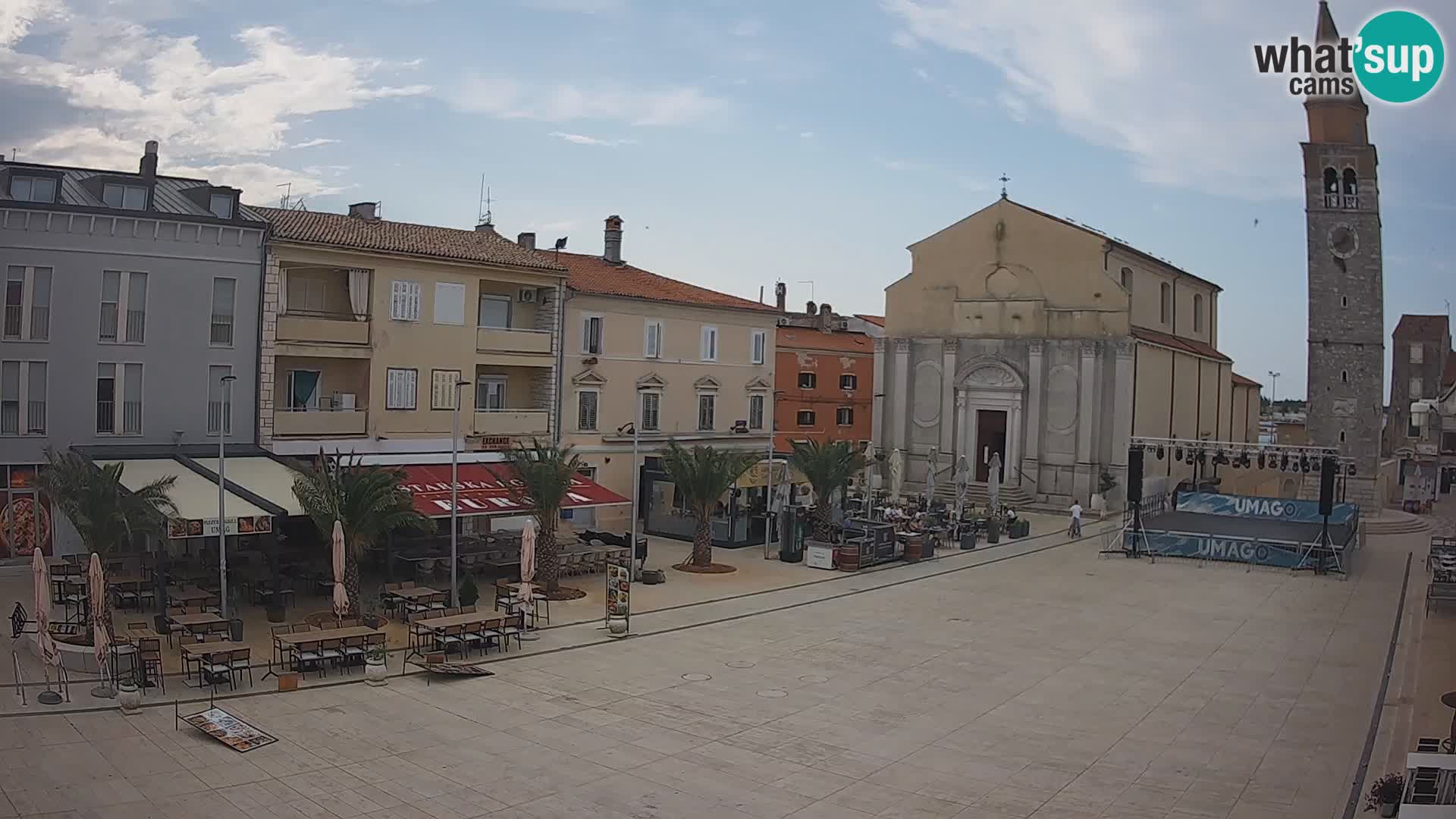 Webcam – Plaza Central en Umag