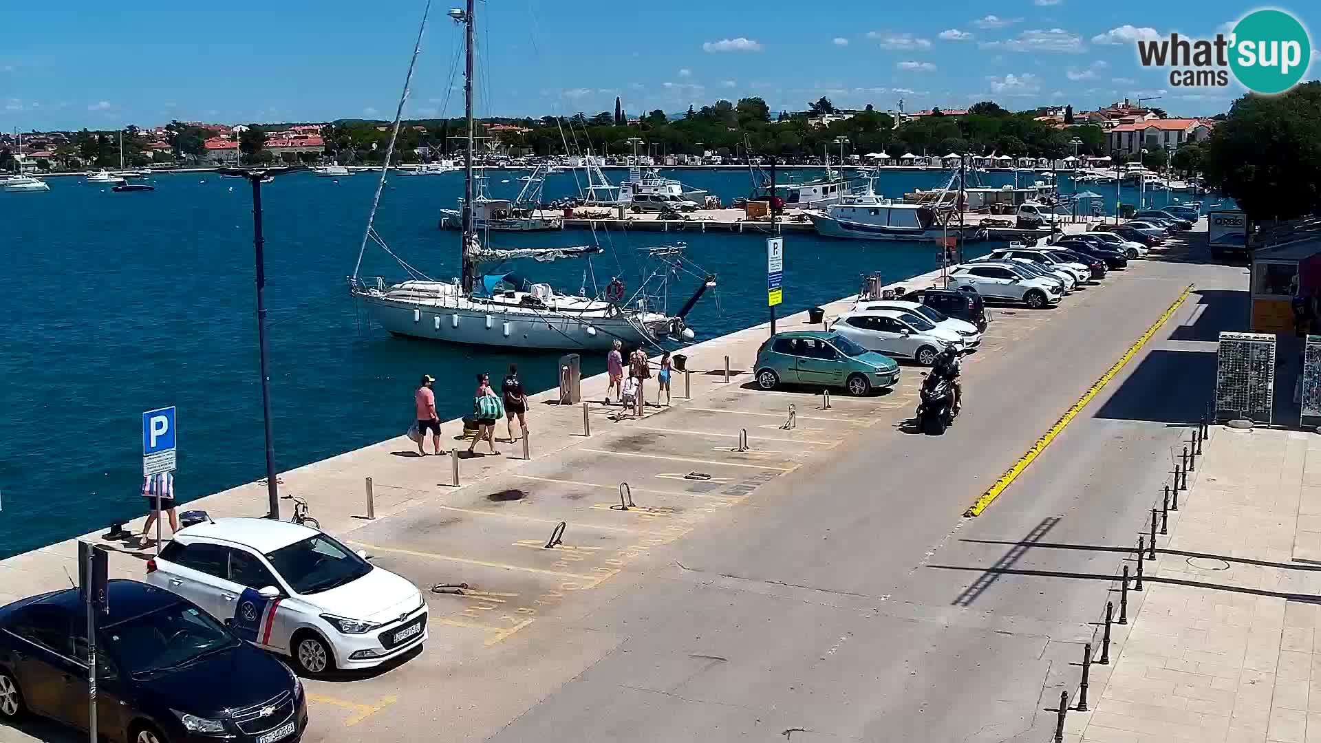 Piazza principale Umago Live Webcam