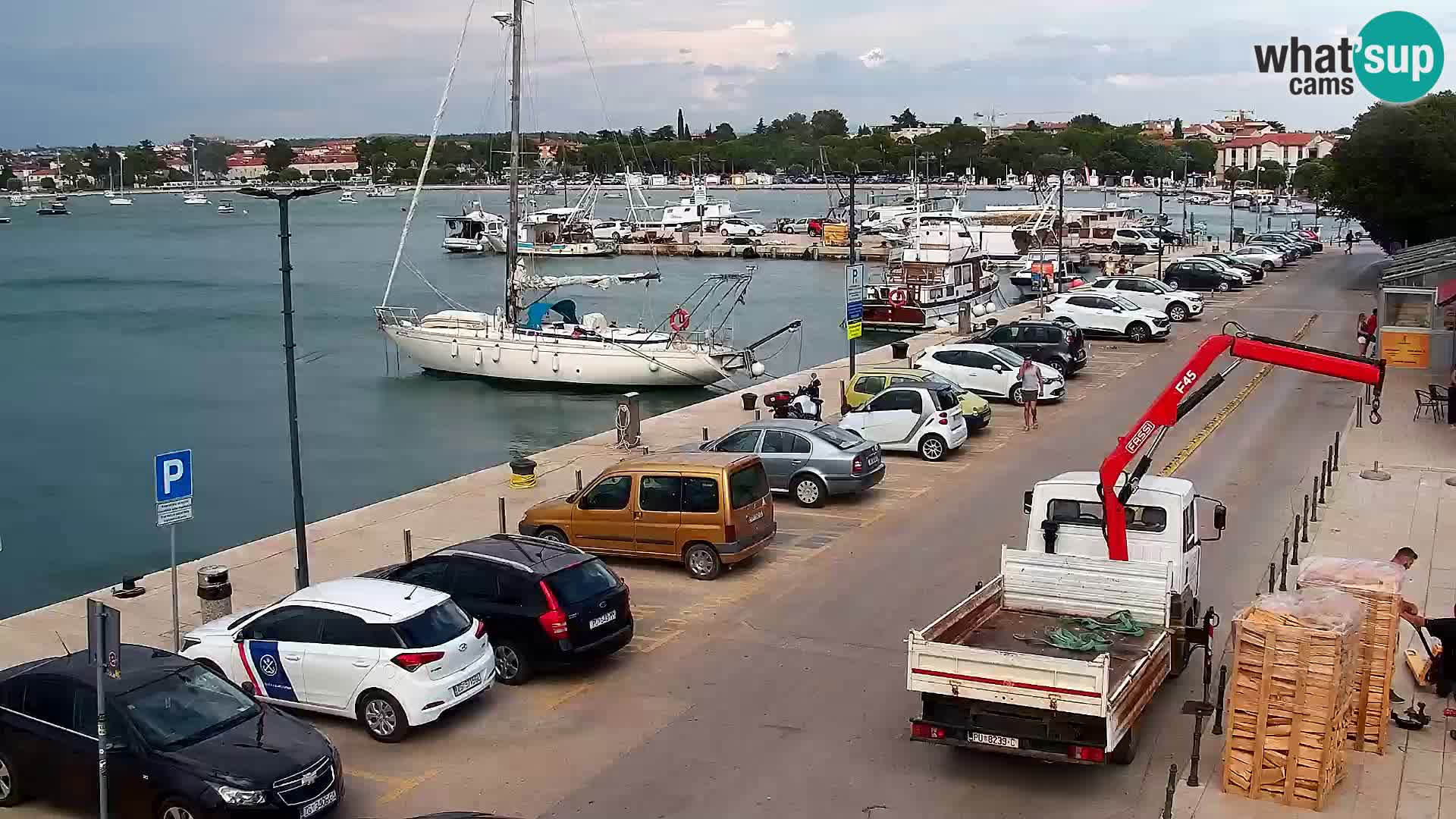 Piazza principale Umago Live Webcam