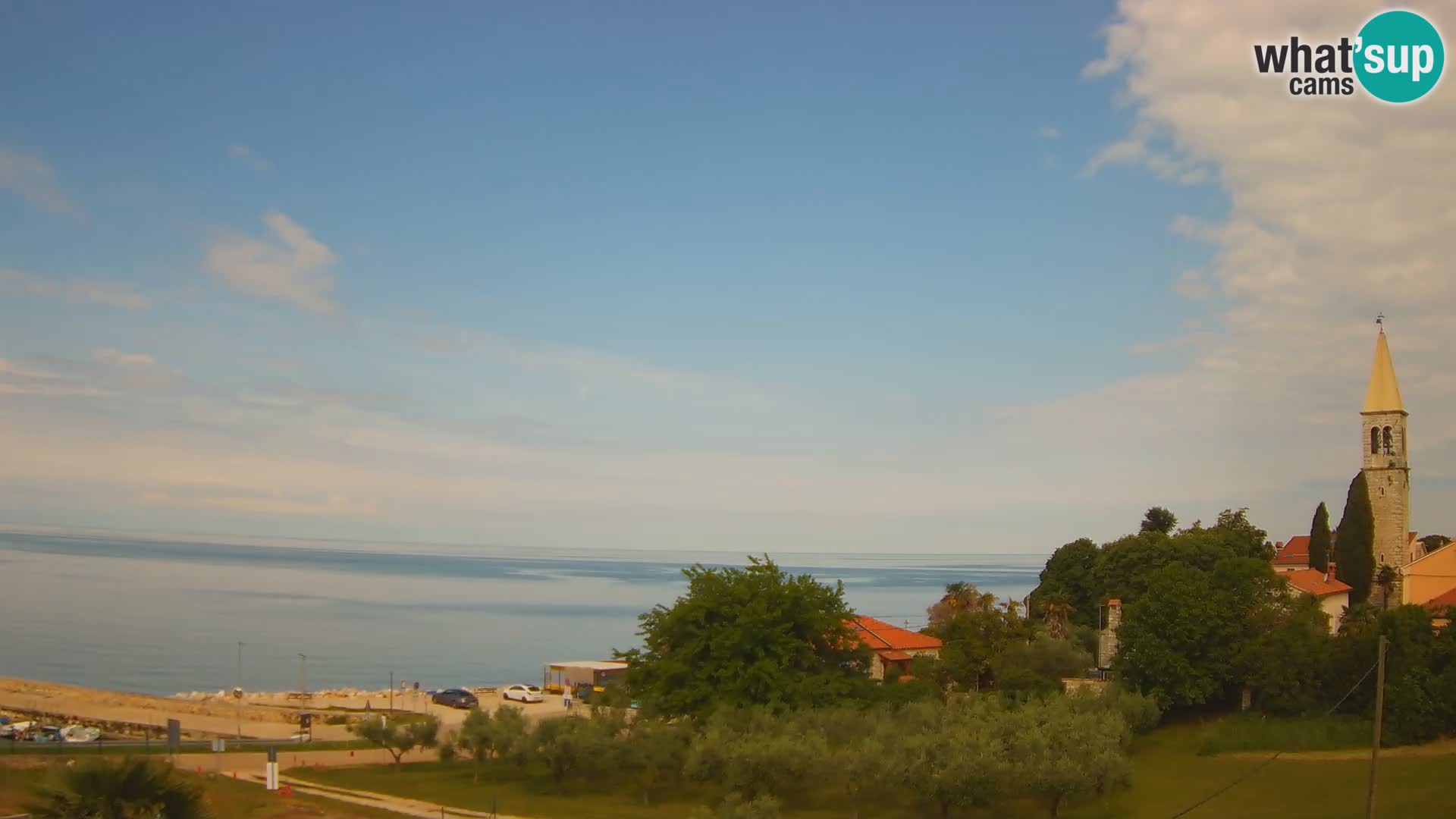 Umag Webcam uživo Lovrečica / San Lorenzo – Istra – Hrvatska