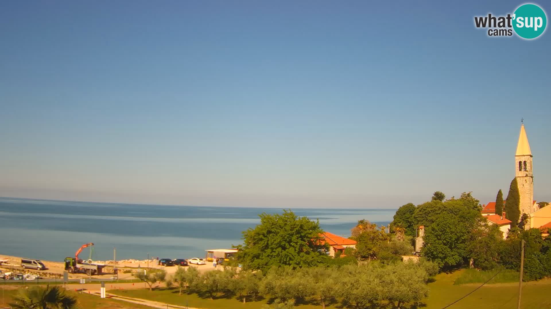 Umag Webcam en direct Lovrečica / San Lorenzo – Istrie – Croatie