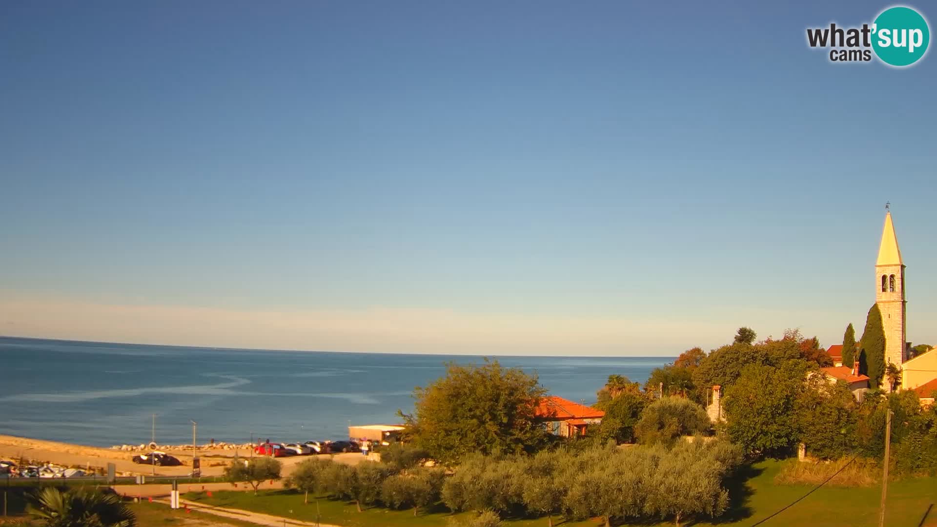 Umag Webcam en direct Lovrečica / San Lorenzo – Istrie – Croatie