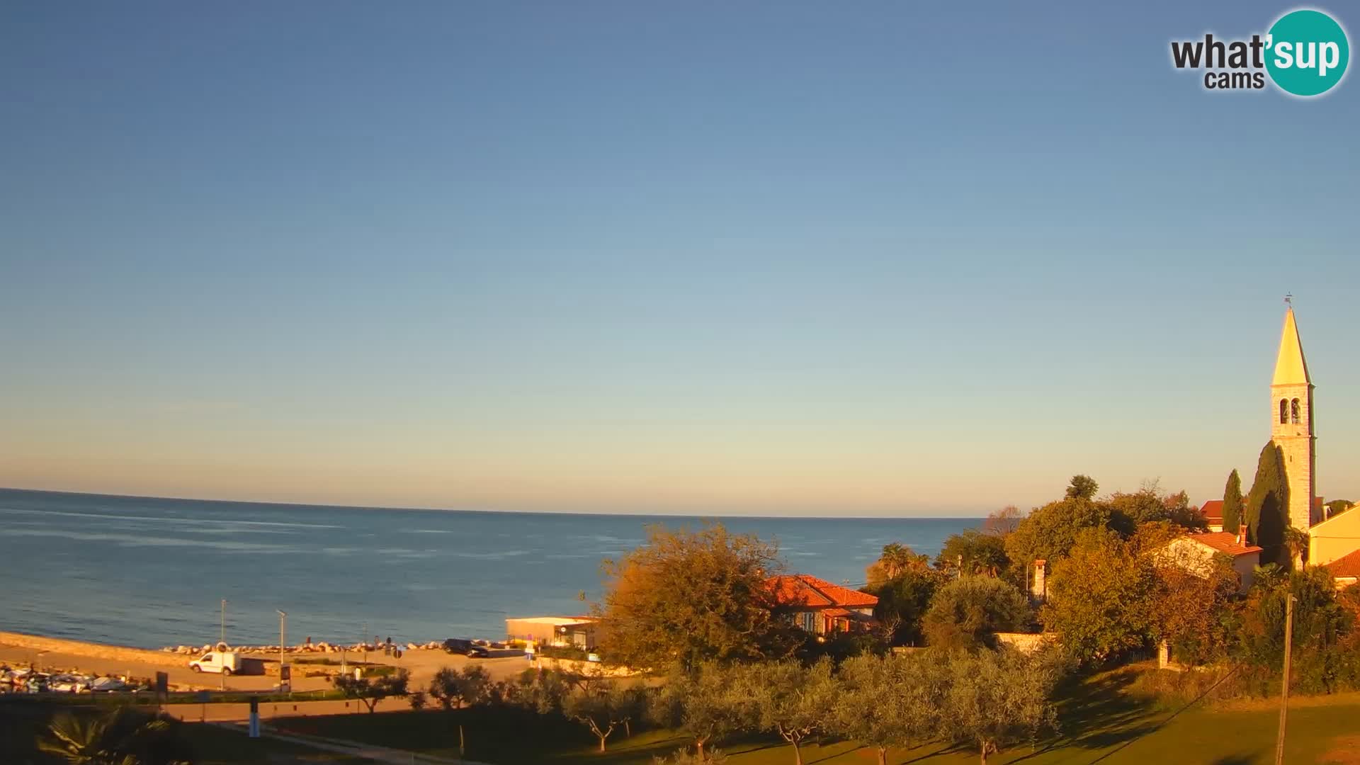 Umag Webcam uživo Lovrečica / San Lorenzo – Istra – Hrvatska