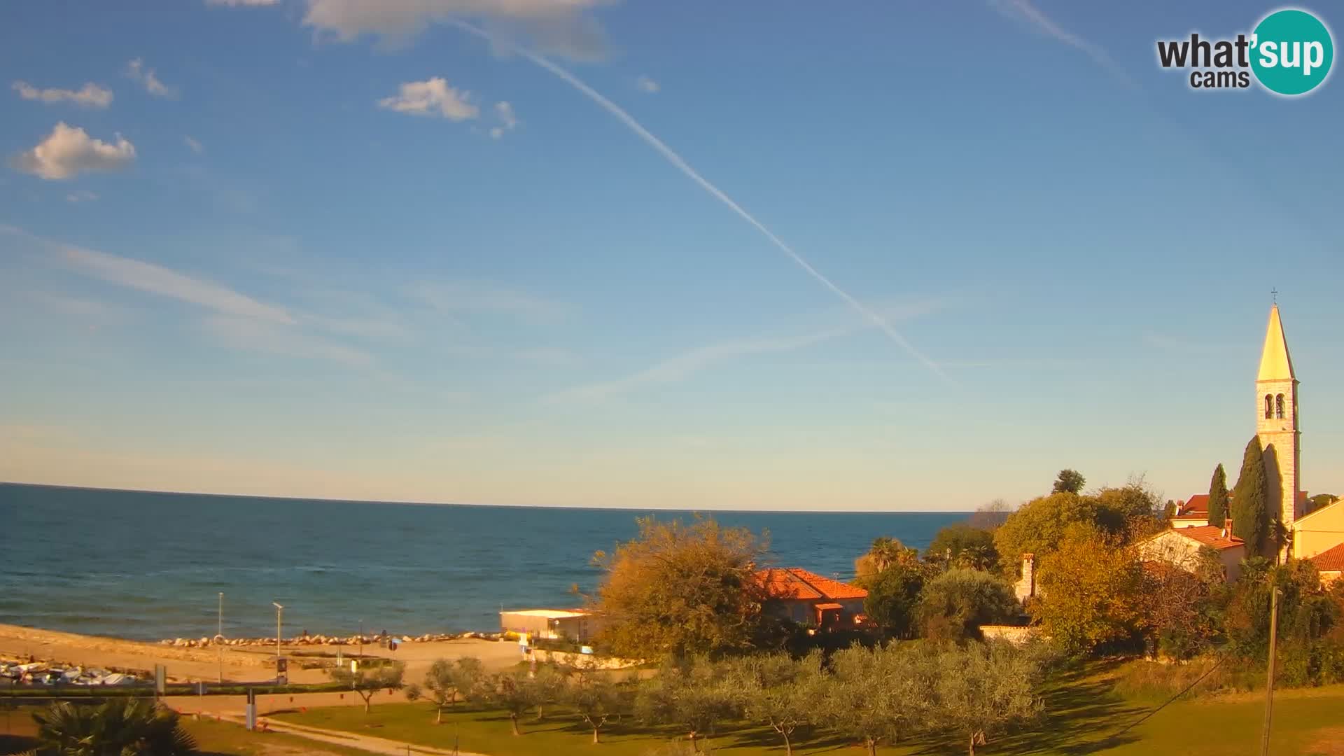 Umag Webcam uživo Lovrečica / San Lorenzo – Istra – Hrvatska