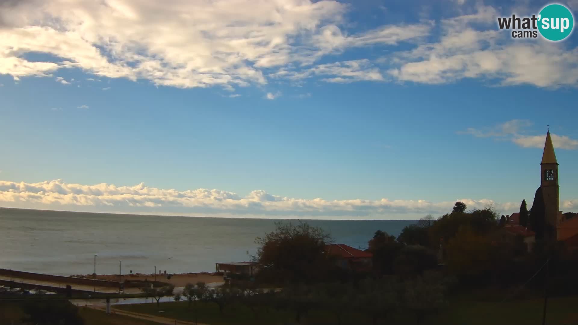 Umag Webcam uživo Lovrečica / San Lorenzo – Istra – Hrvatska