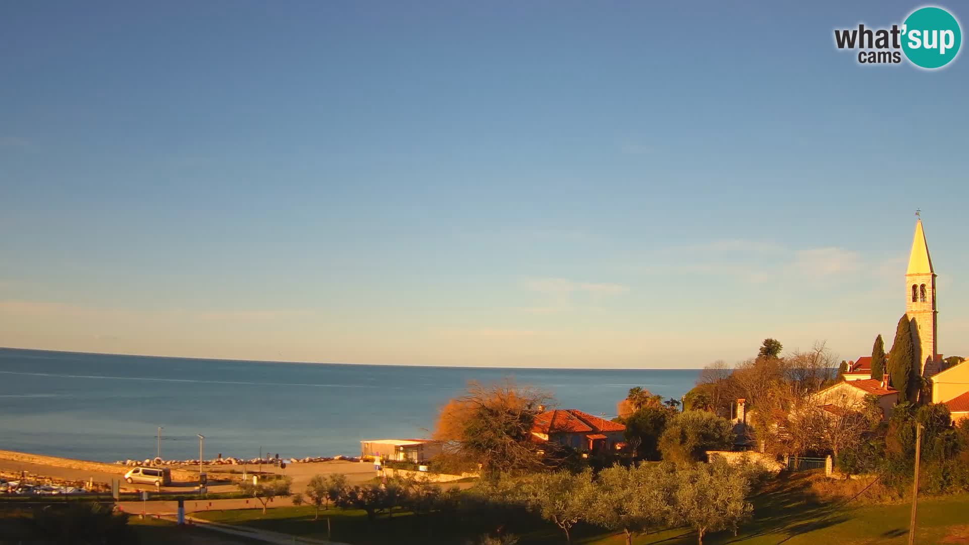 Umag Webcam en direct Lovrečica / San Lorenzo – Istrie – Croatie