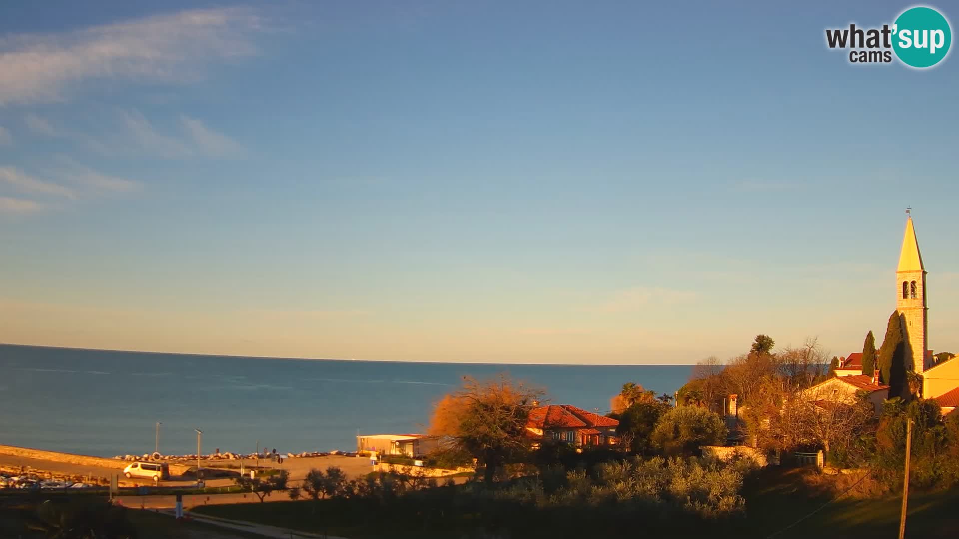 Umag Webcam en direct Lovrečica / San Lorenzo – Istrie – Croatie