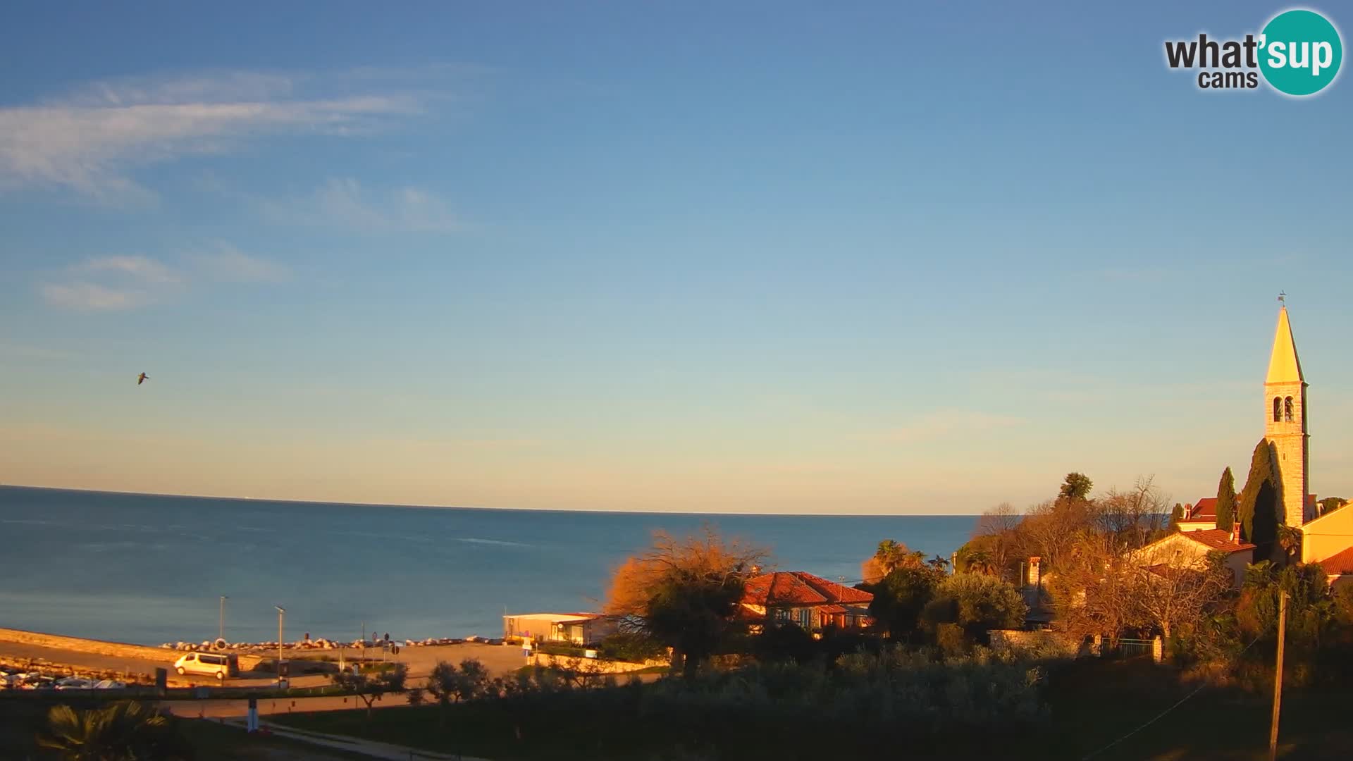 Umag Webcam en direct Lovrečica / San Lorenzo – Istrie – Croatie