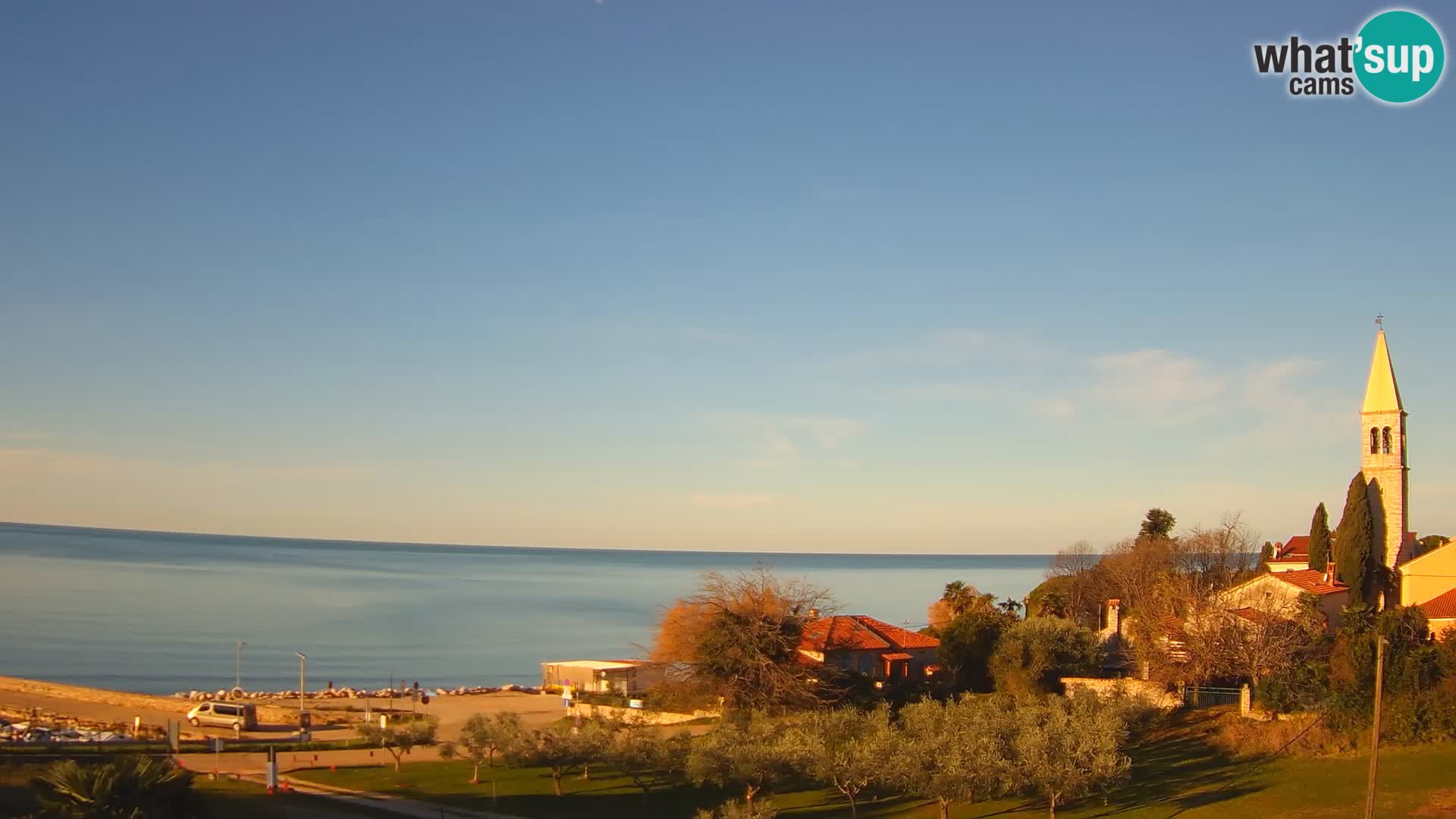 Umag Webcam en direct Lovrečica / San Lorenzo – Istrie – Croatie