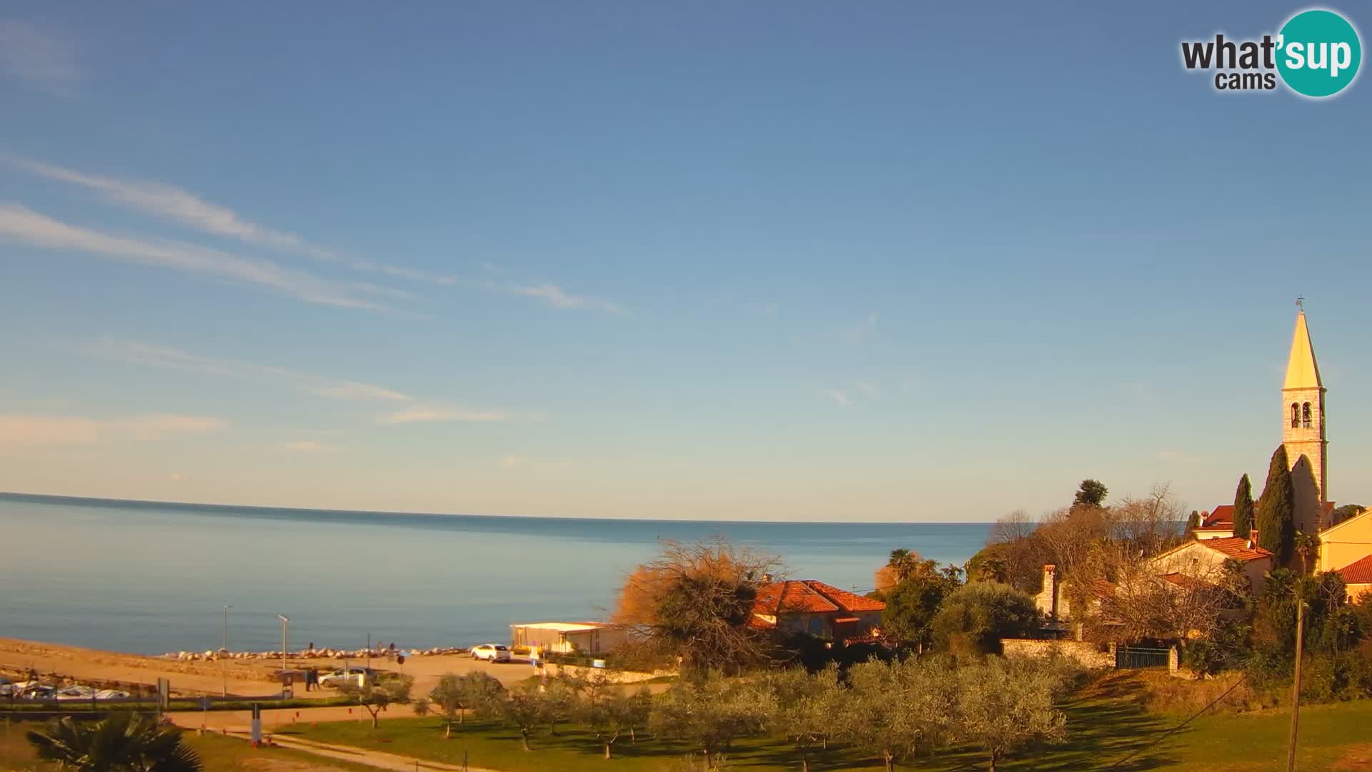 Umag Webcam en direct Lovrečica / San Lorenzo – Istrie – Croatie