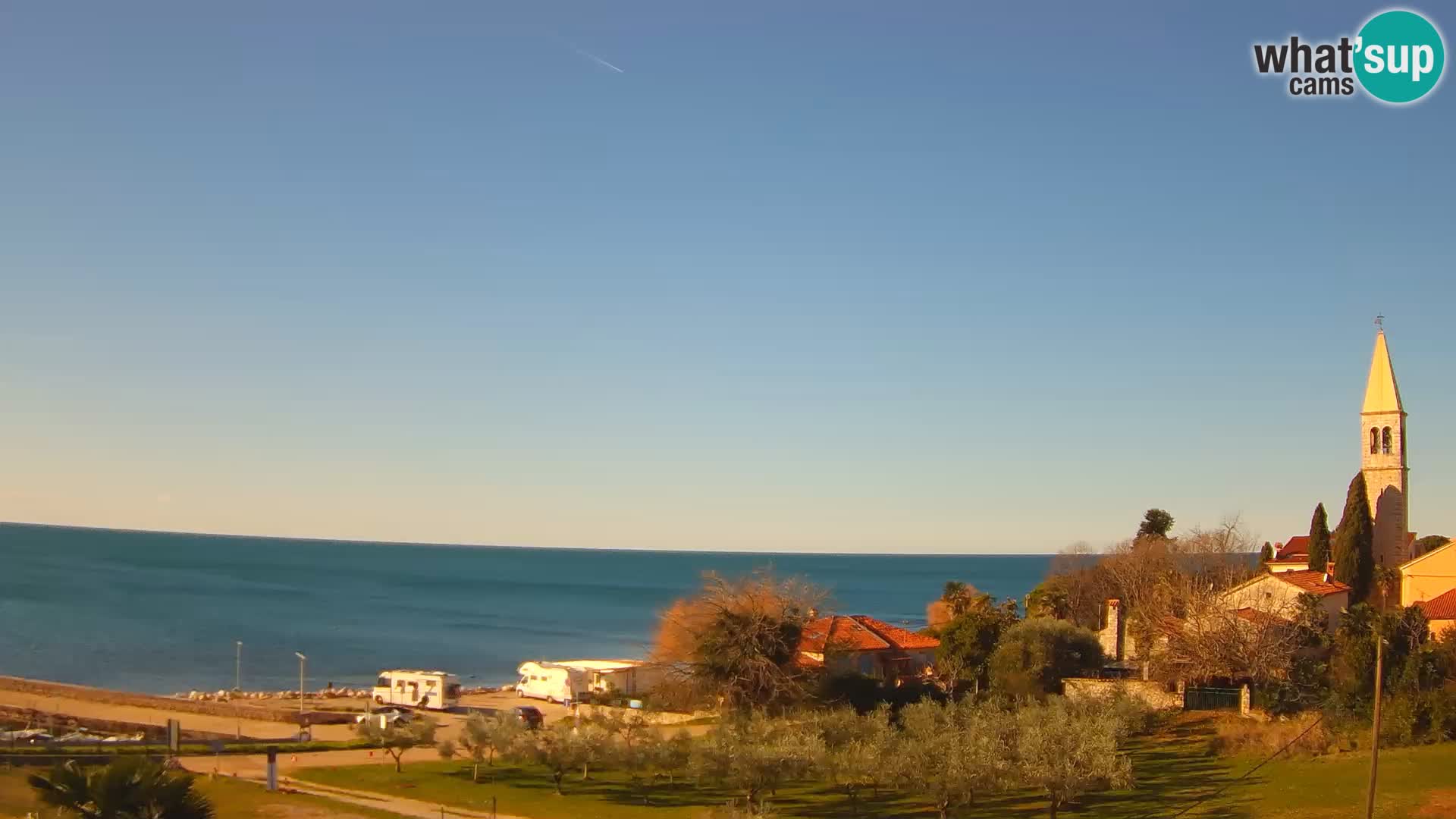 Umag Webcam en direct Lovrečica / San Lorenzo – Istrie – Croatie