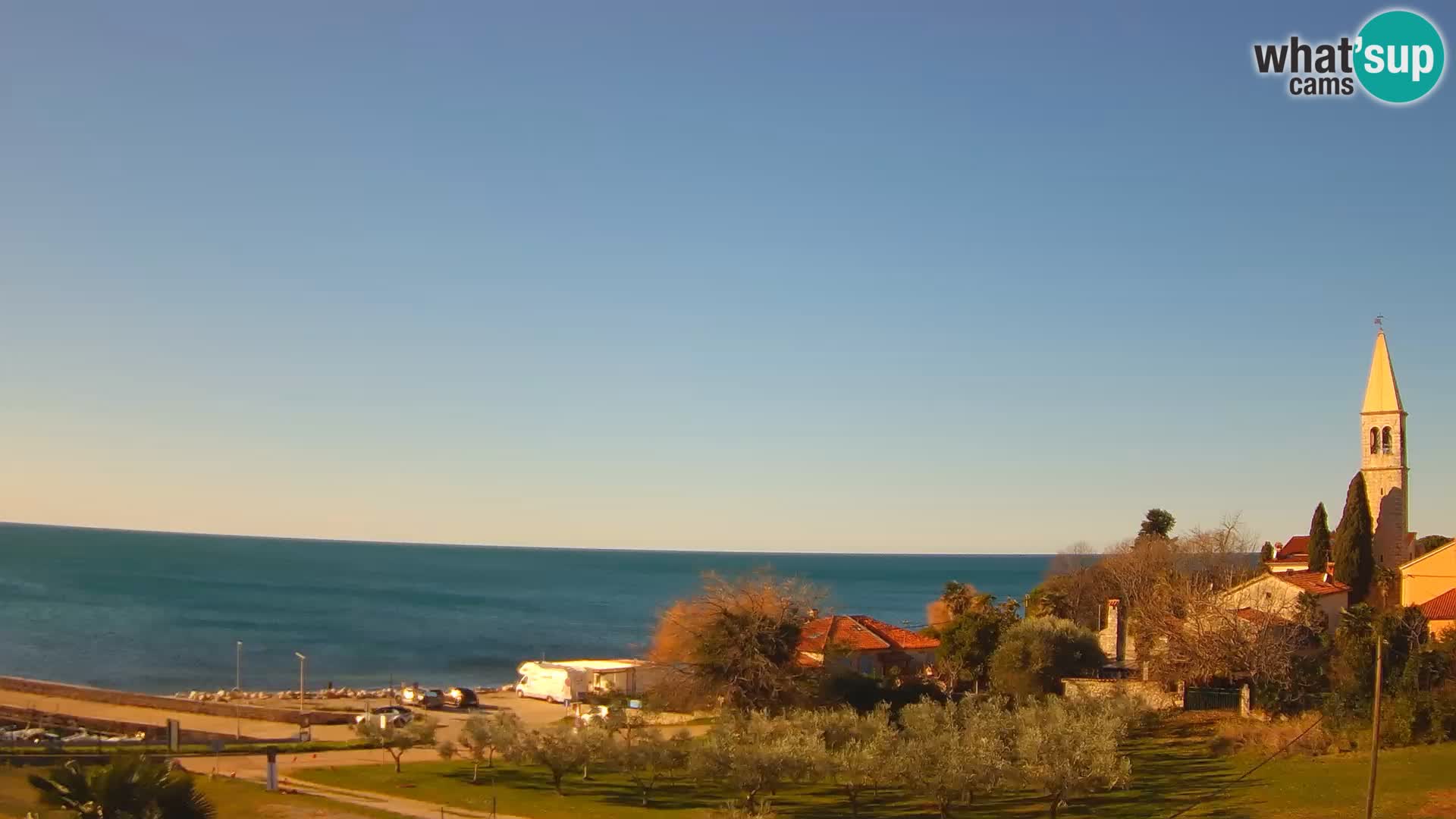 Umag Webcam uživo Lovrečica / San Lorenzo – Istra – Hrvatska