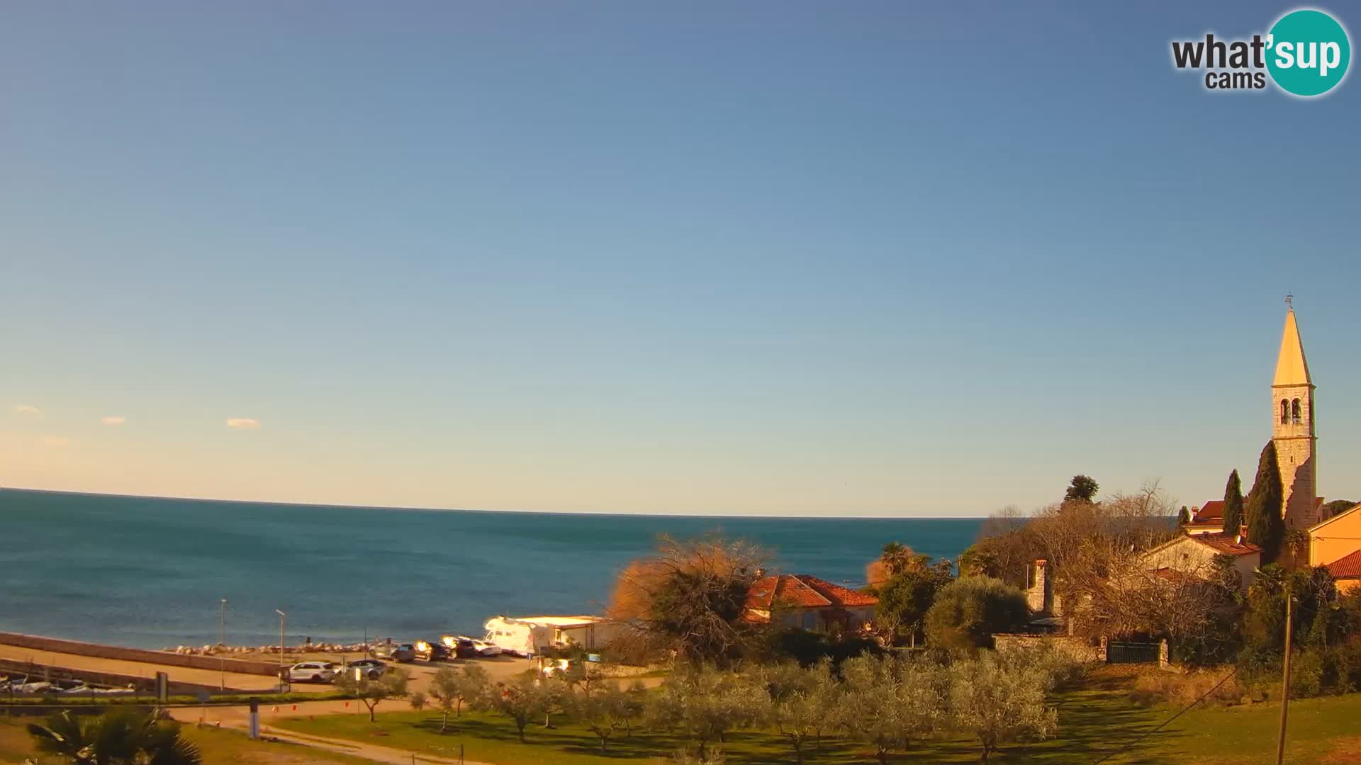 Umag Webcam en direct Lovrečica / San Lorenzo – Istrie – Croatie