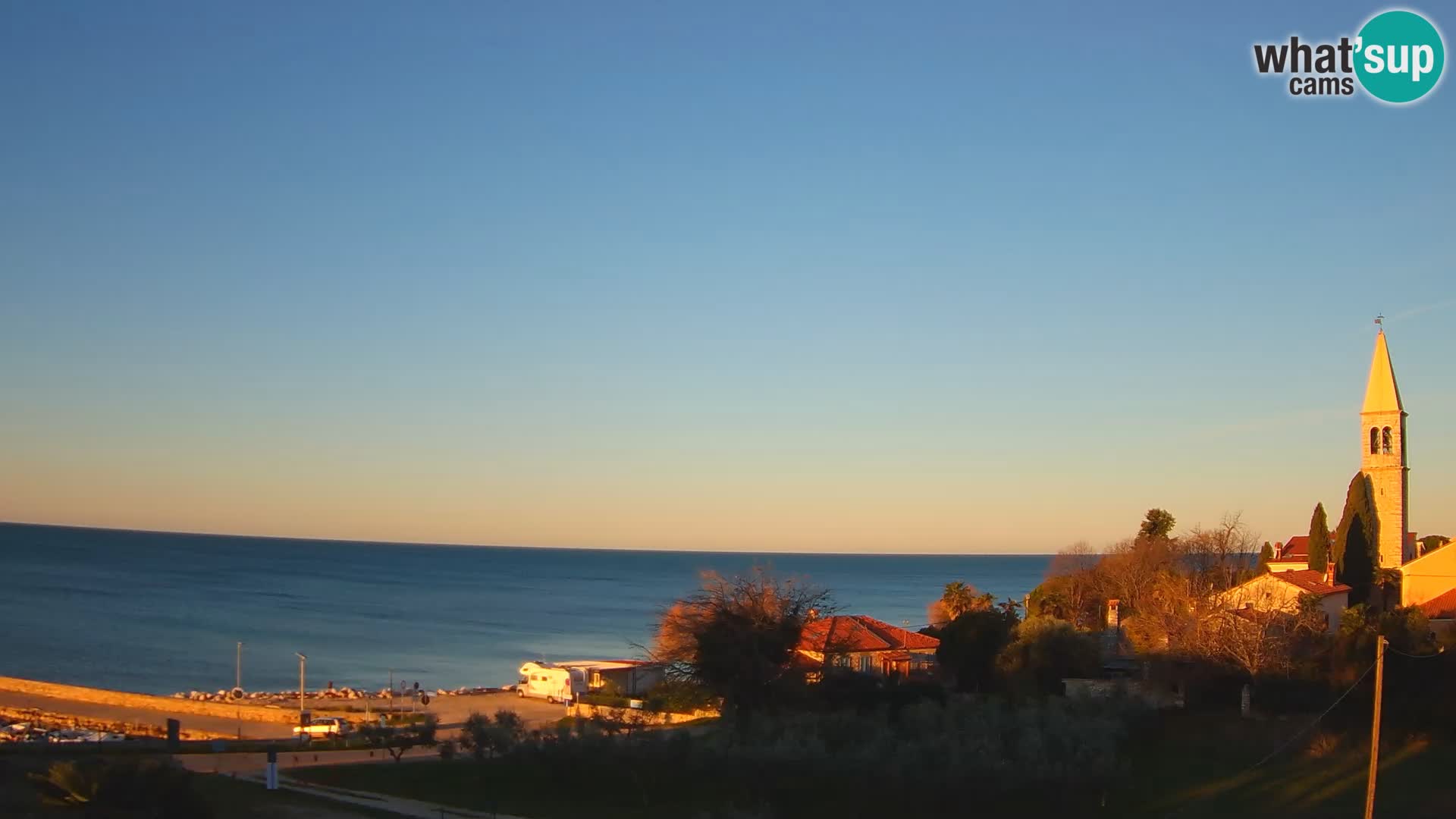 Umag Webcam en direct Lovrečica / San Lorenzo – Istrie – Croatie